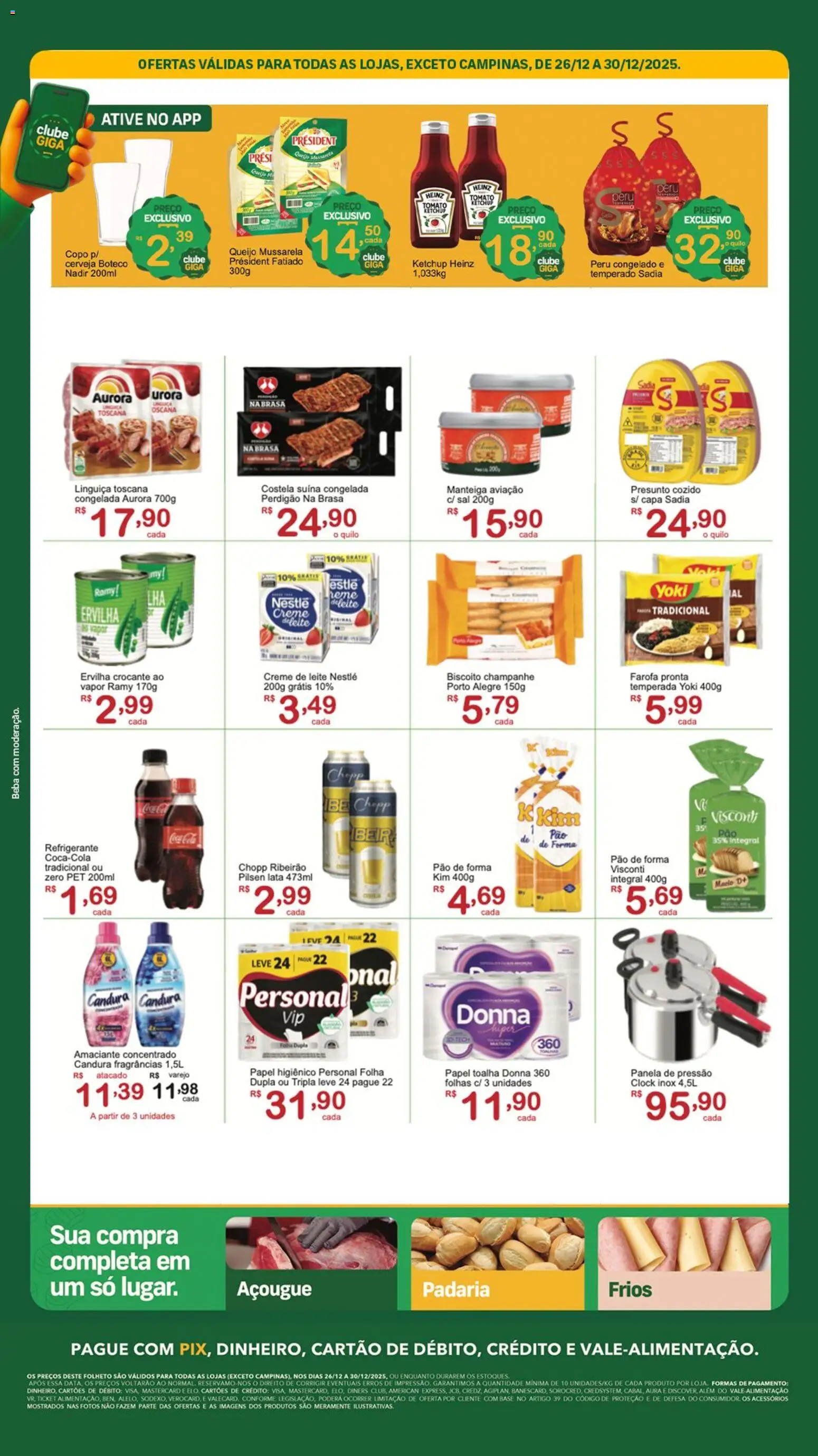 GIGA Atacado Folheto - válido de 26.12.2025 | Página: 2 | Produtos: Panela, Panela de pressão, Queijo, Mussarela