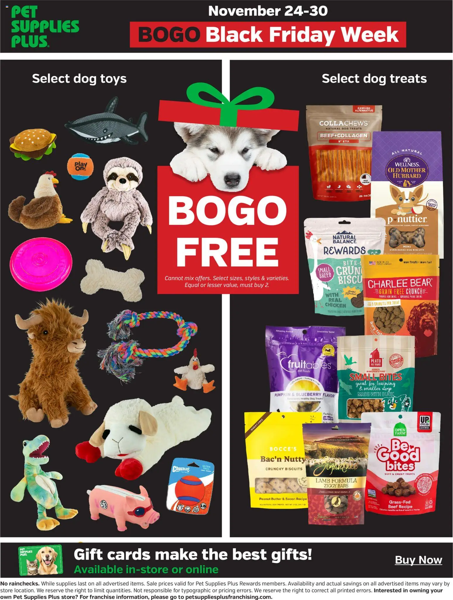 Pet Supplies Plus Weekly Ad - valid from 24.11.2025 | Page: 2 | Products: Dog Treats, Butter, Beef, Oven