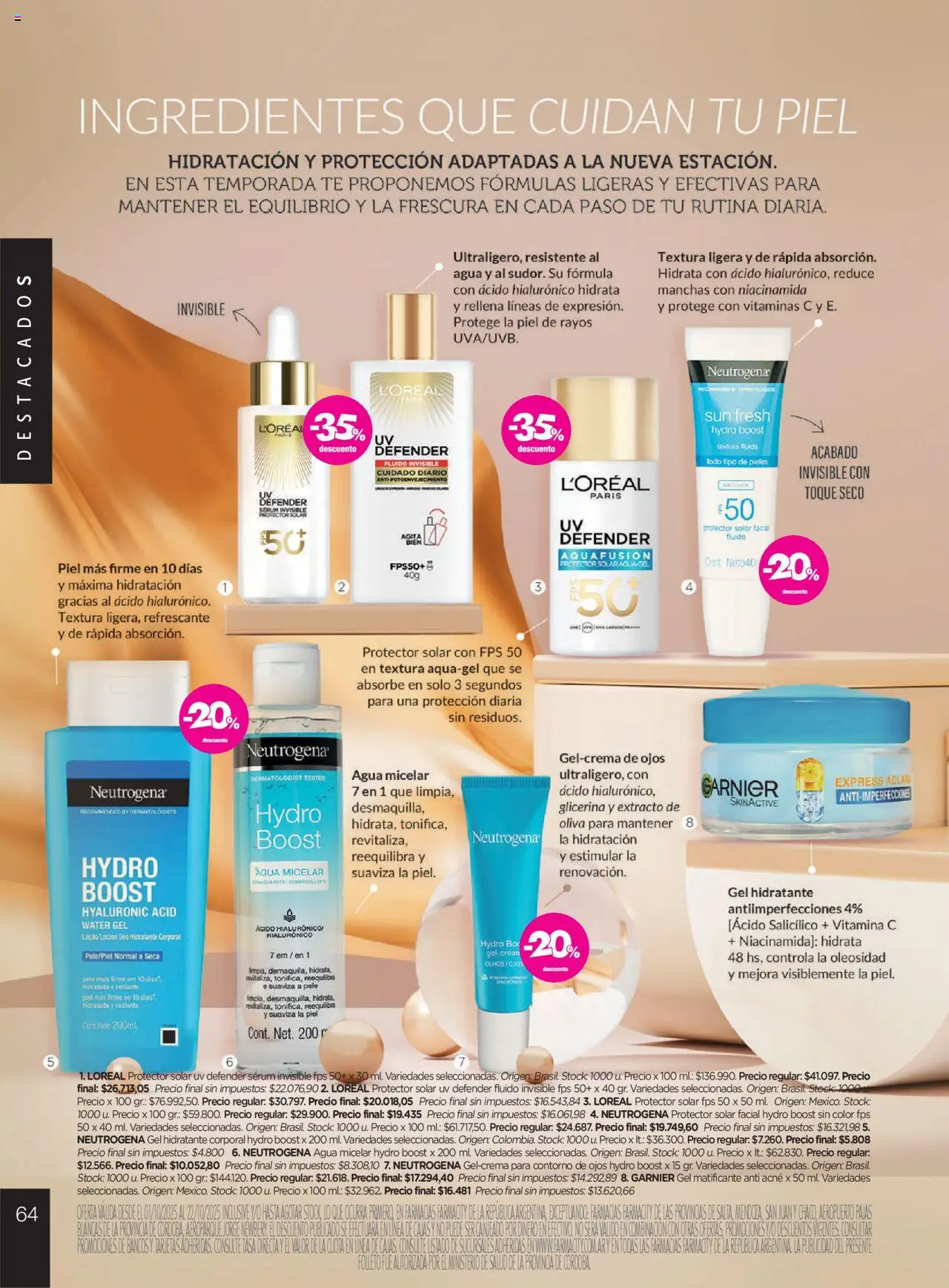 Farmacity catálogo │ válido desde el 01.10.2025 | Página: 64 | Productos: Oliva, Agua, Té, Radiante