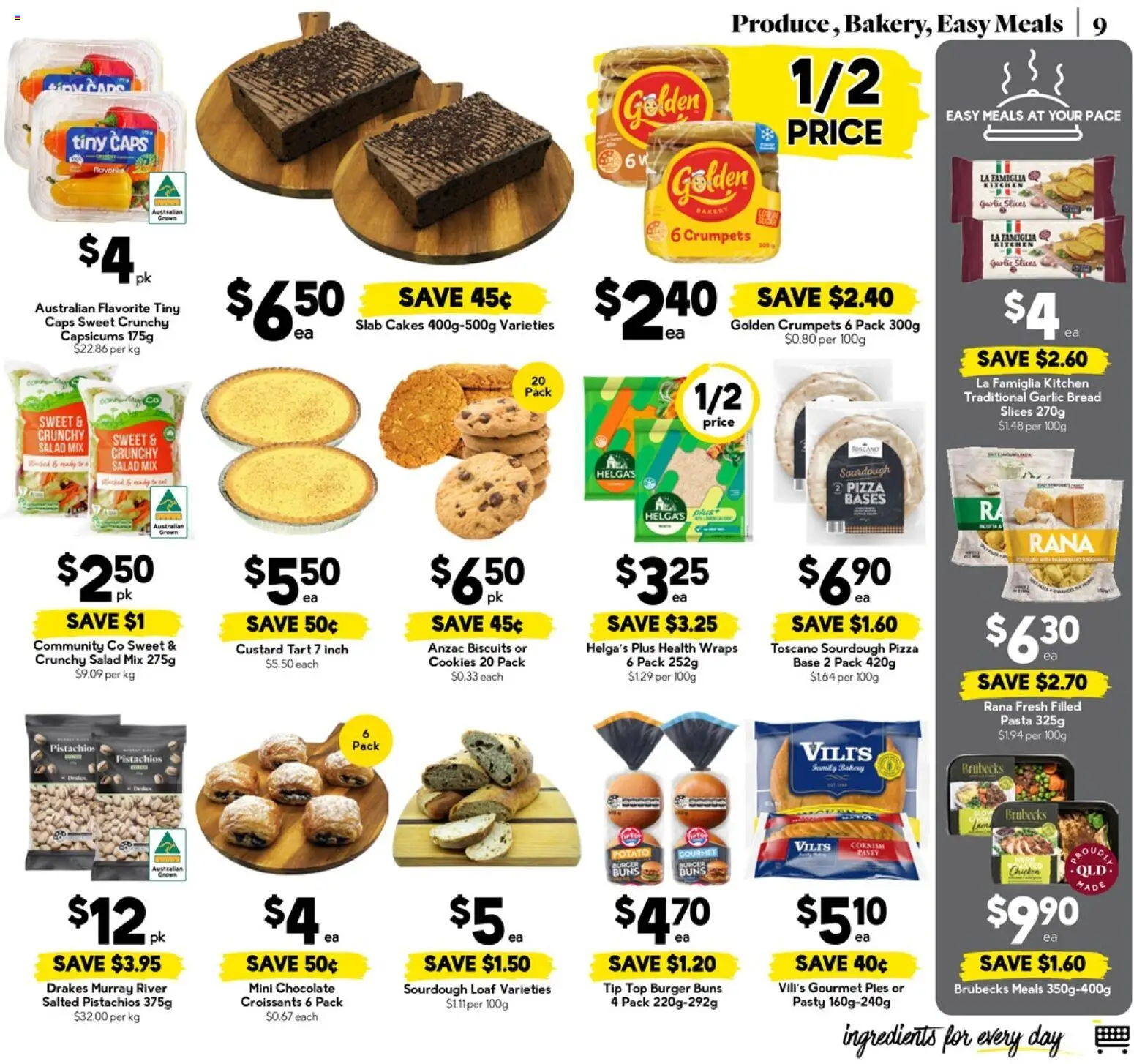 Drakes catalogue - valid from 25.03.2026 | Page: 9 | Products: Chocolate, Pizza, Biscuits, Salad