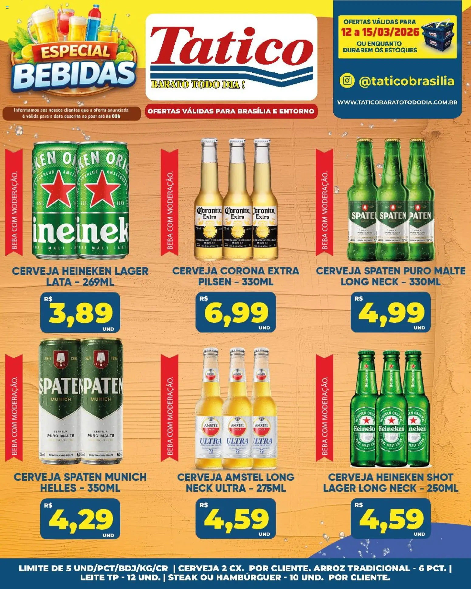 Tatico Folheto - válido de 14.03.2026 | Página: 39 | Produtos: Cerveja, Arroz, Cerveja Heineken, Heineken
