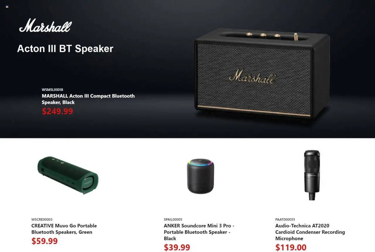 Canada Computers flyer valid from 03.10.2025 | Page: 13 | Products: Microphone, Speaker