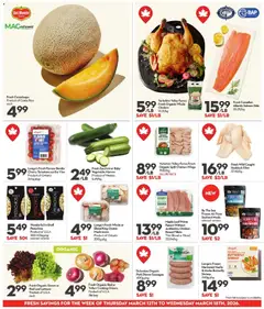 Preview of Longo's weekly flyer / circulaire from shop Longo's valid from 12.03.2026 | Page: 5 | Products: Chicken wings, Chicken, Pork, Tomatoes