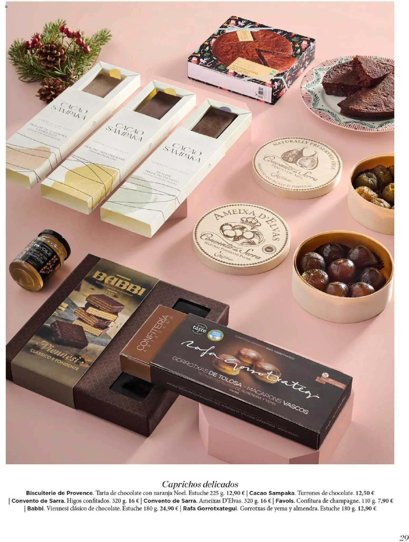 Nuevas ofertas de El Corte Inglés válidas en toda la República Mexicana desde el 19.11.2025. ¡Encuentra las mejores ofertas en El Corte Inglés catálogo El Placer De Regalar! | Página: 29 | Productos: Champagne, Estuche, Almendra, Cacao