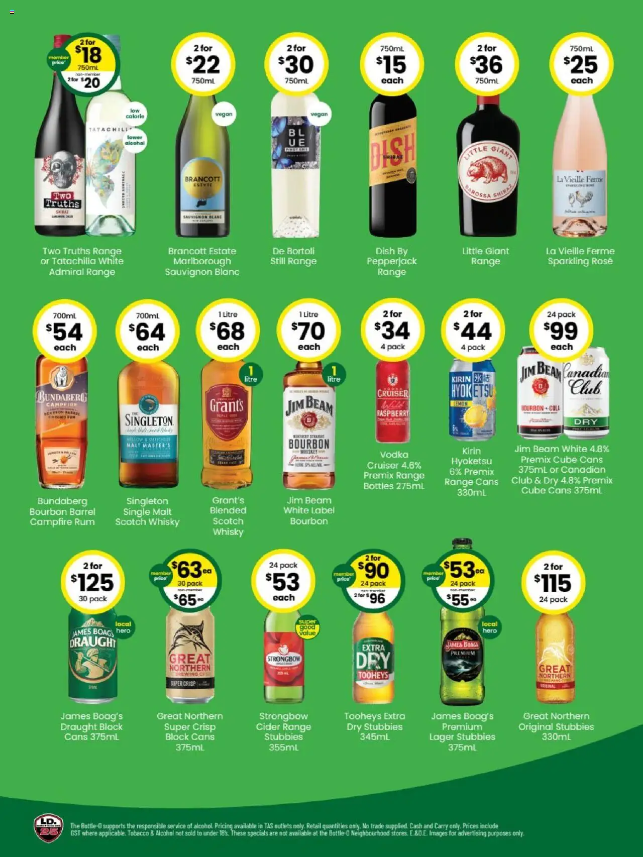 The Bottle-O catalogue - valid from 29.09.2025 | Page: 2 | Products: Bourbon, Vodka, Whiskey, Rum