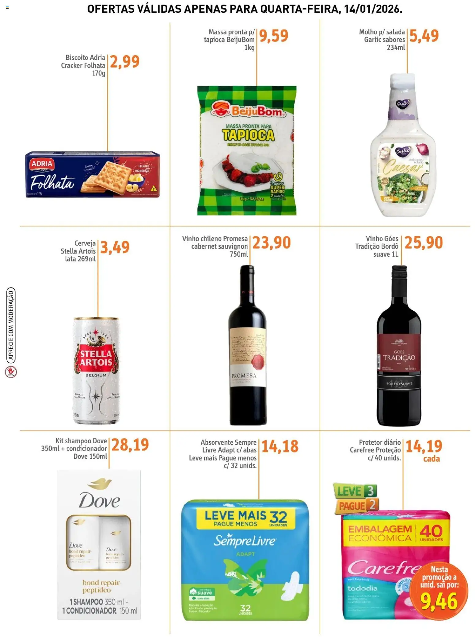 Sonda Folheto - válido de 14.01.2026 | Página: 3 | Produtos: Shampoo, Condicionador, Manteiga, Vinho