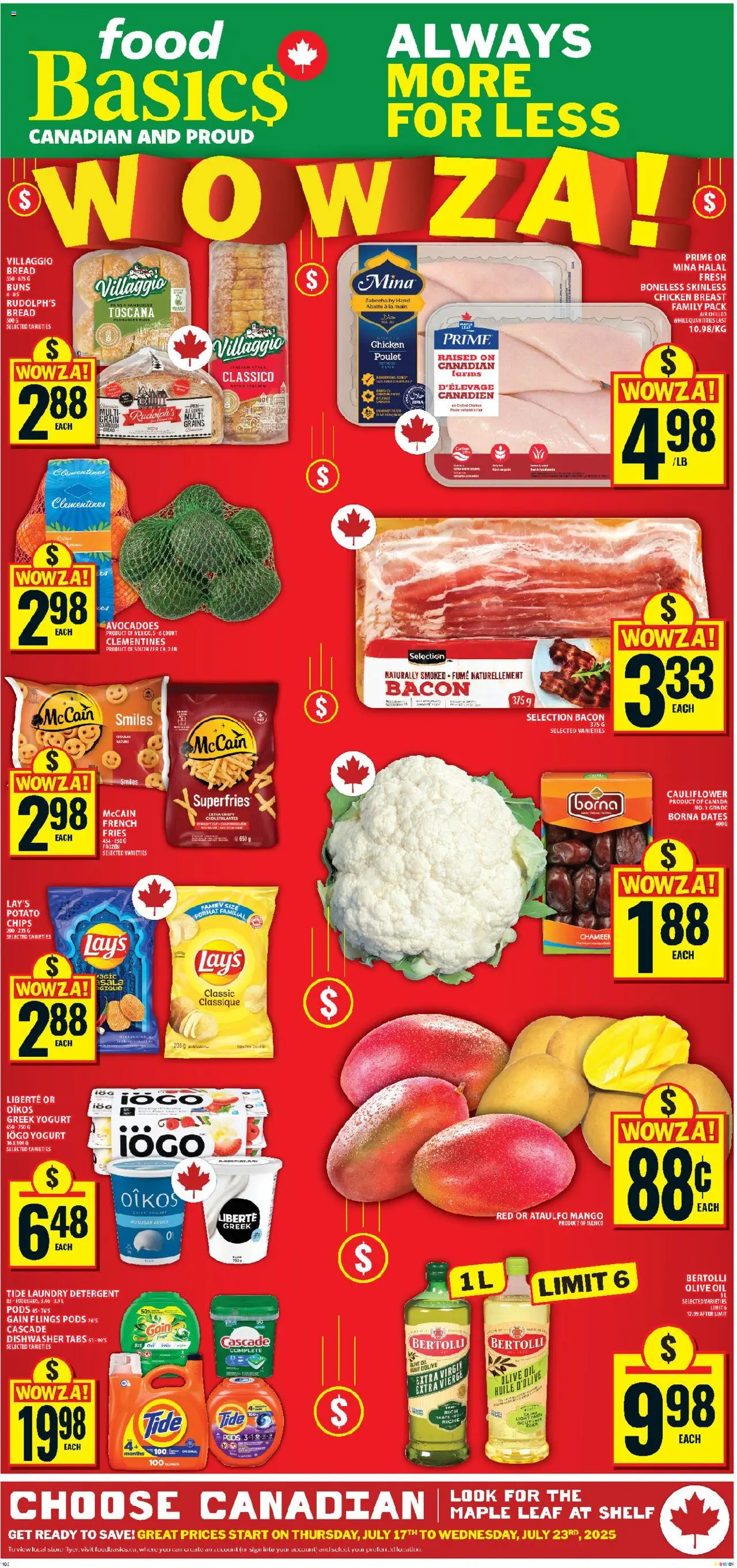 Food Basics flyer valid from 17.07.2025 | Page: 1