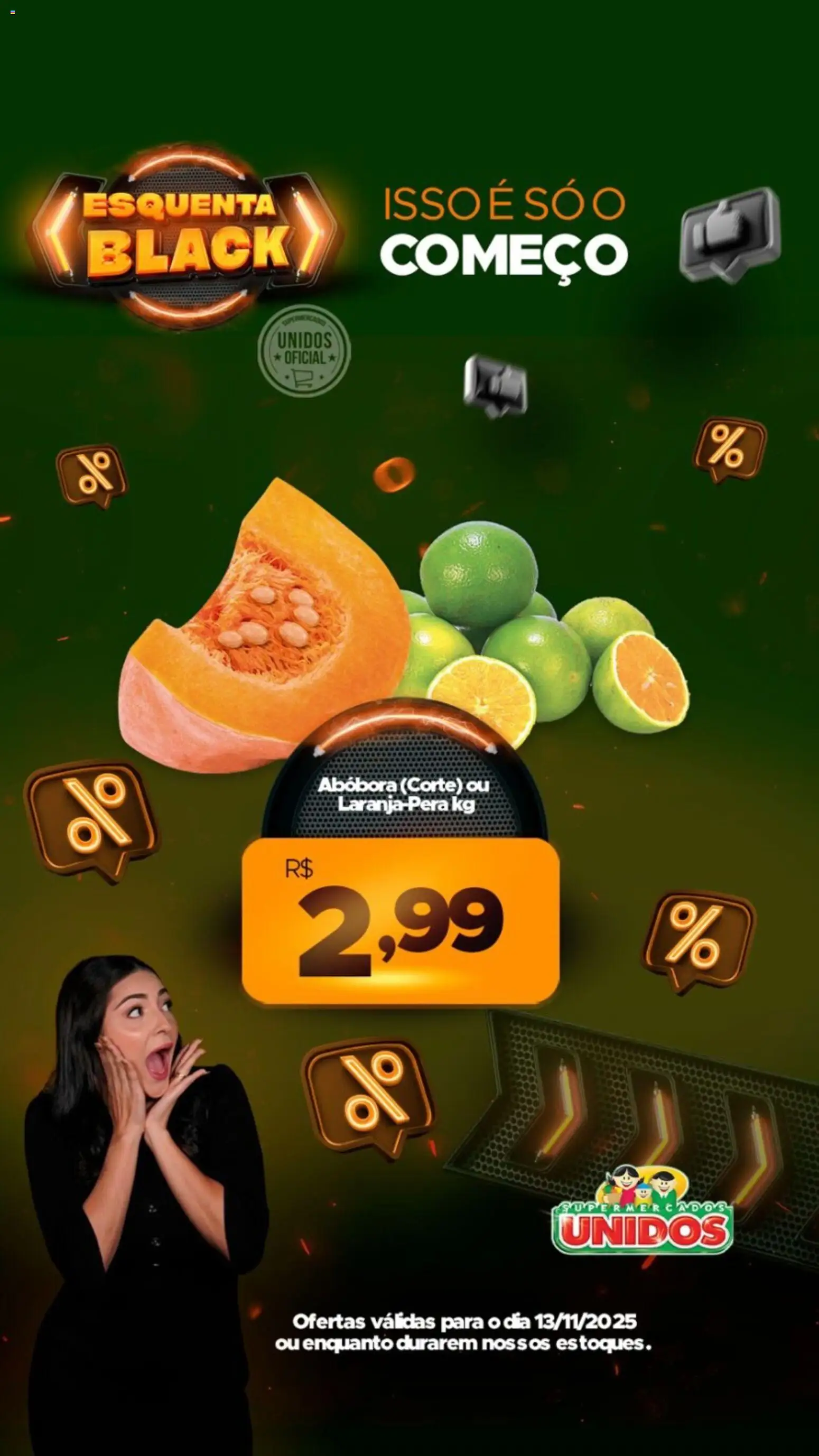 Supermercados Unidos Folheto - válido de 13.11.2025 | Página: 2 | Produtos: Abóbora