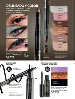 Vista previa de folleto Avon - Campaña 02 de la Avon válido desde 01.02.2026 | Página: 48 | Productos: Delineador, Empaque, Sacapuntas