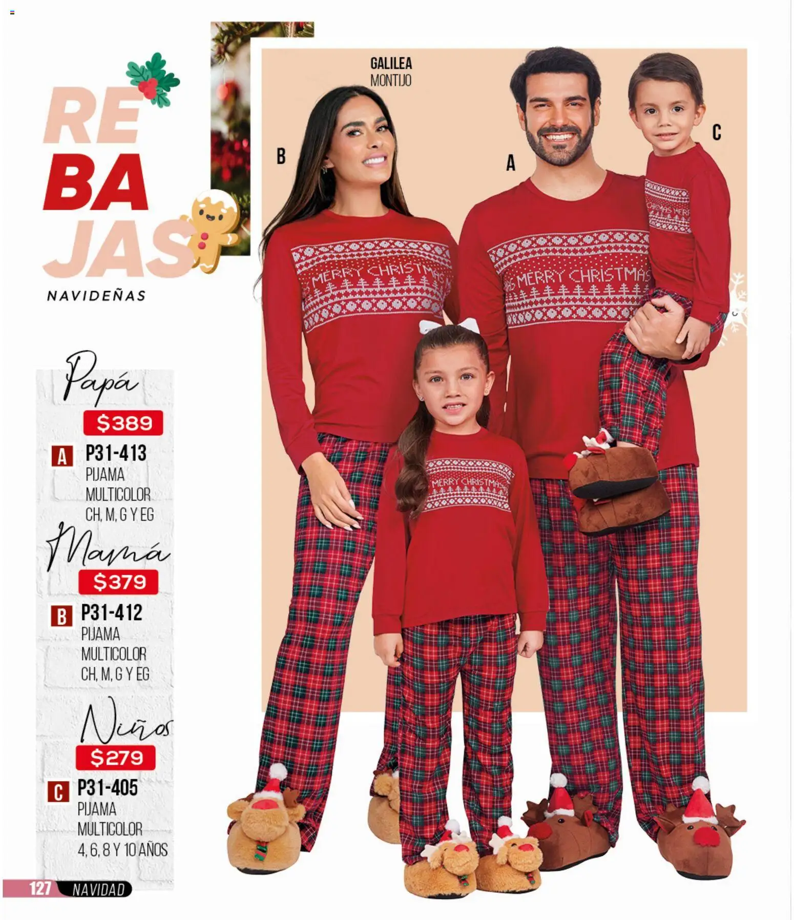 Nuevas ofertas de Cklass válidas en toda la República Mexicana desde el 30.11.2025. ¡Encuentra las mejores ofertas en Cklass catálogo Rebajas Navideñas Ropa! | Página: 128 | Productos: Papa, Pijama