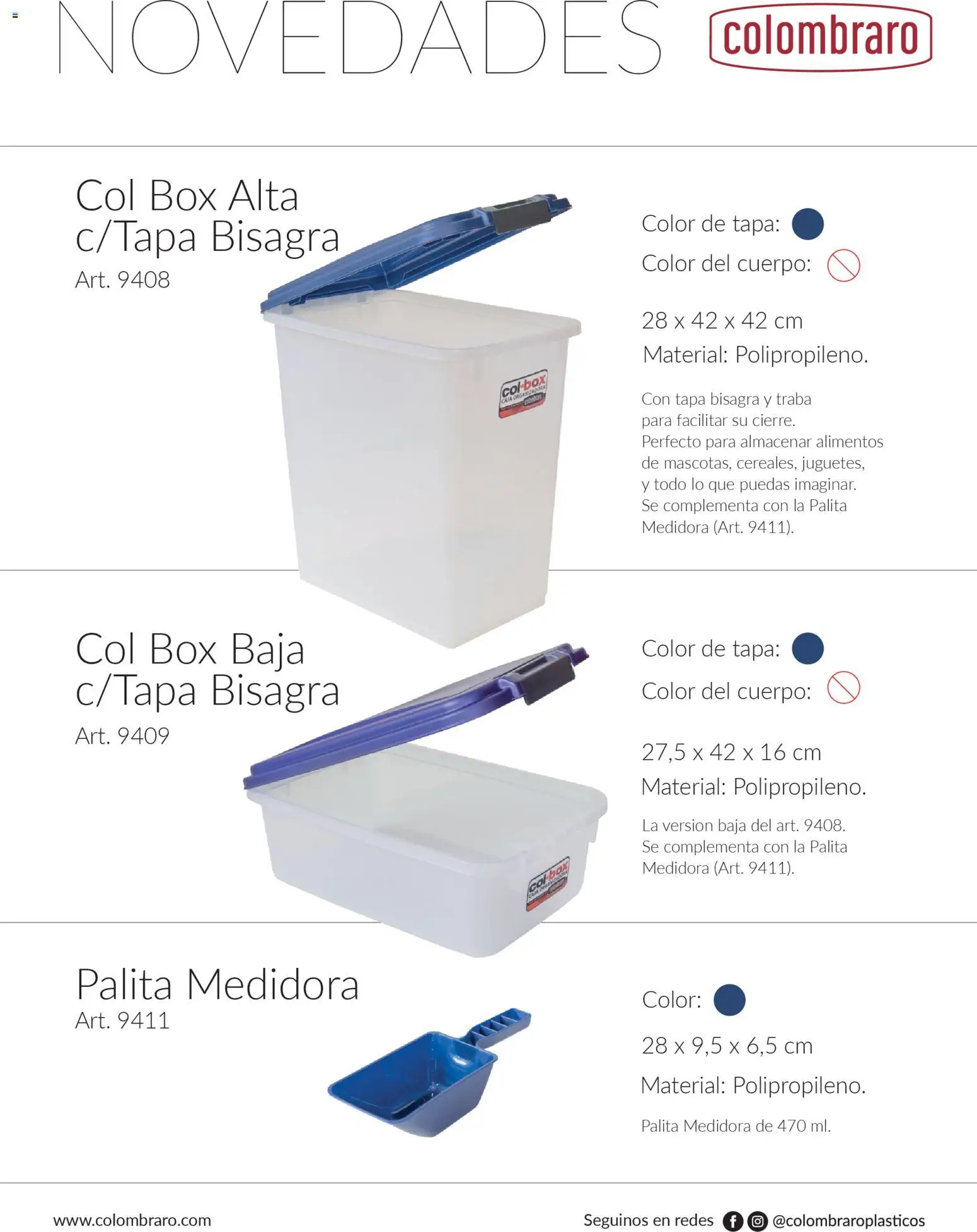 Colombraro catálogo │ válido desde el 10.12.2025 | Página: 6 | Productos: Caja, Bisagra