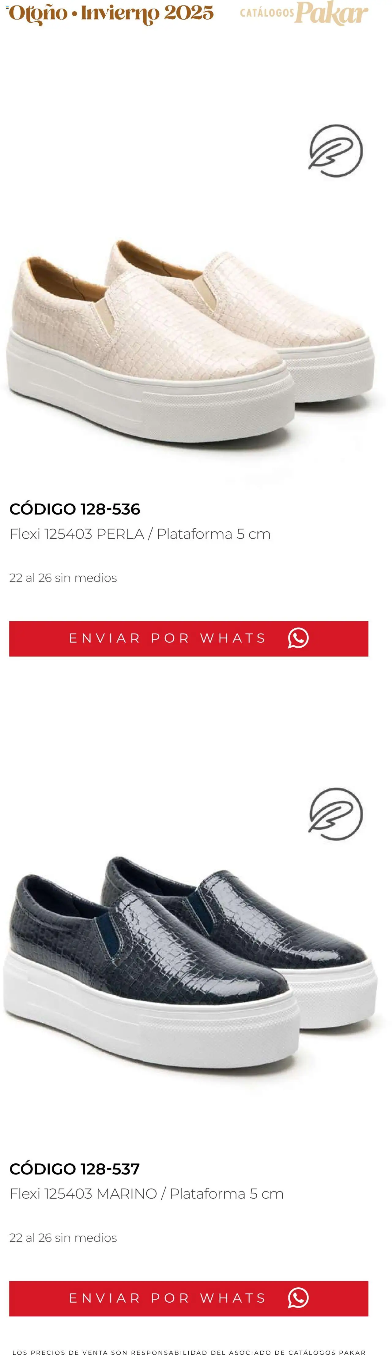 Nuevas ofertas de SC Pakar válidas en toda la República Mexicana desde el 10.10.2025. ¡Encuentra las mejores ofertas en SC Pakar - Catálogo Flexi otoño / invierno! | Página: 106