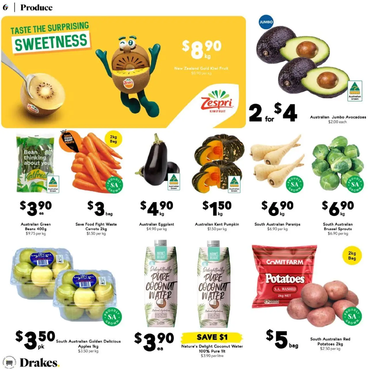 Drakes catalogue - valid from 18.06.2025 | Page: 6 | Products: Apples, Potatoes, Eggplant, Pumpkin