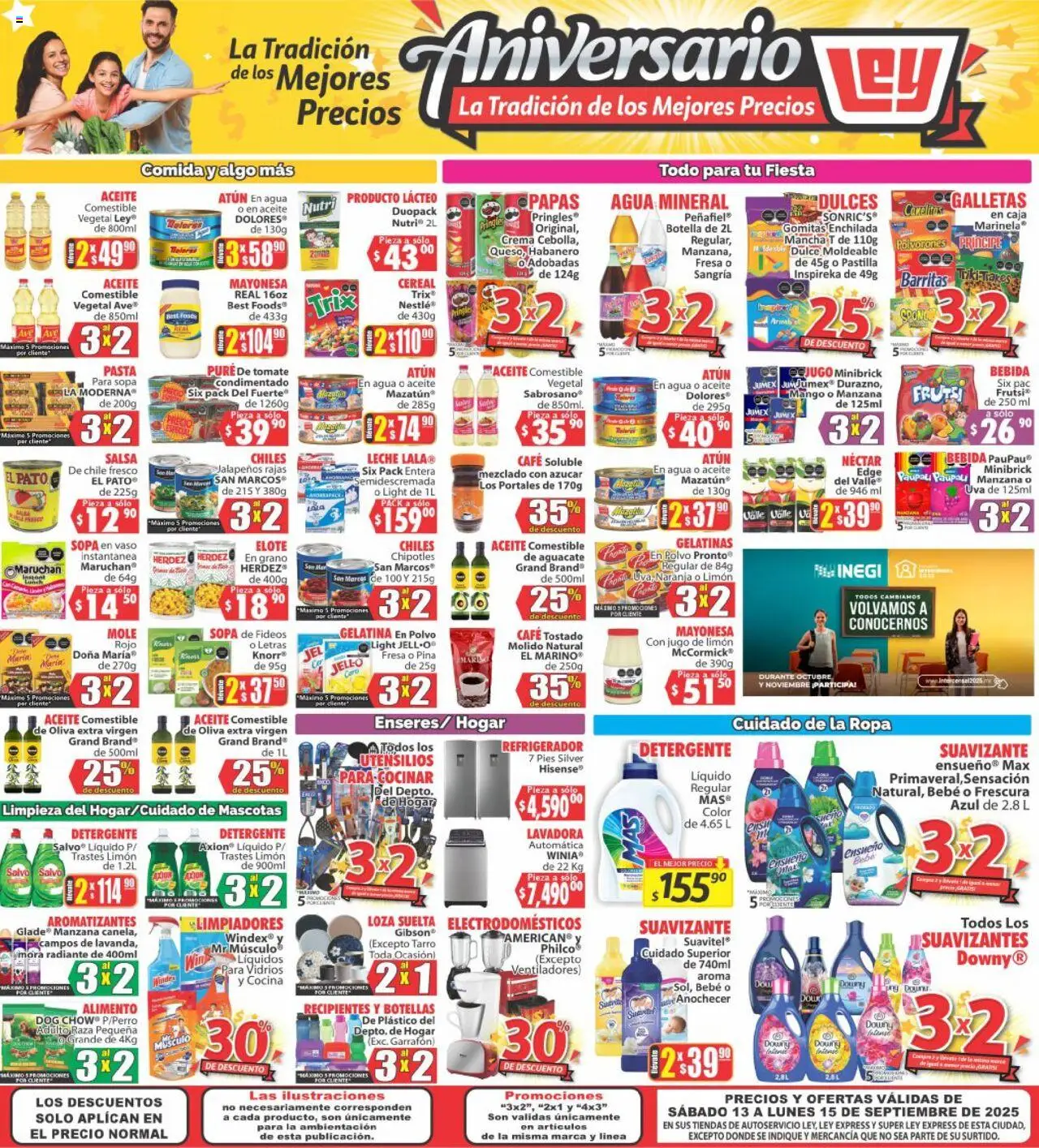 Nuevas ofertas de Casa Ley válidas en toda la República Mexicana desde el 13.09.2025. ¡Encuentra las mejores ofertas en Casa Ley - Folleto Autoservicio! | Página: 3 | Productos: Tomate, Mango, Pasta, Botella