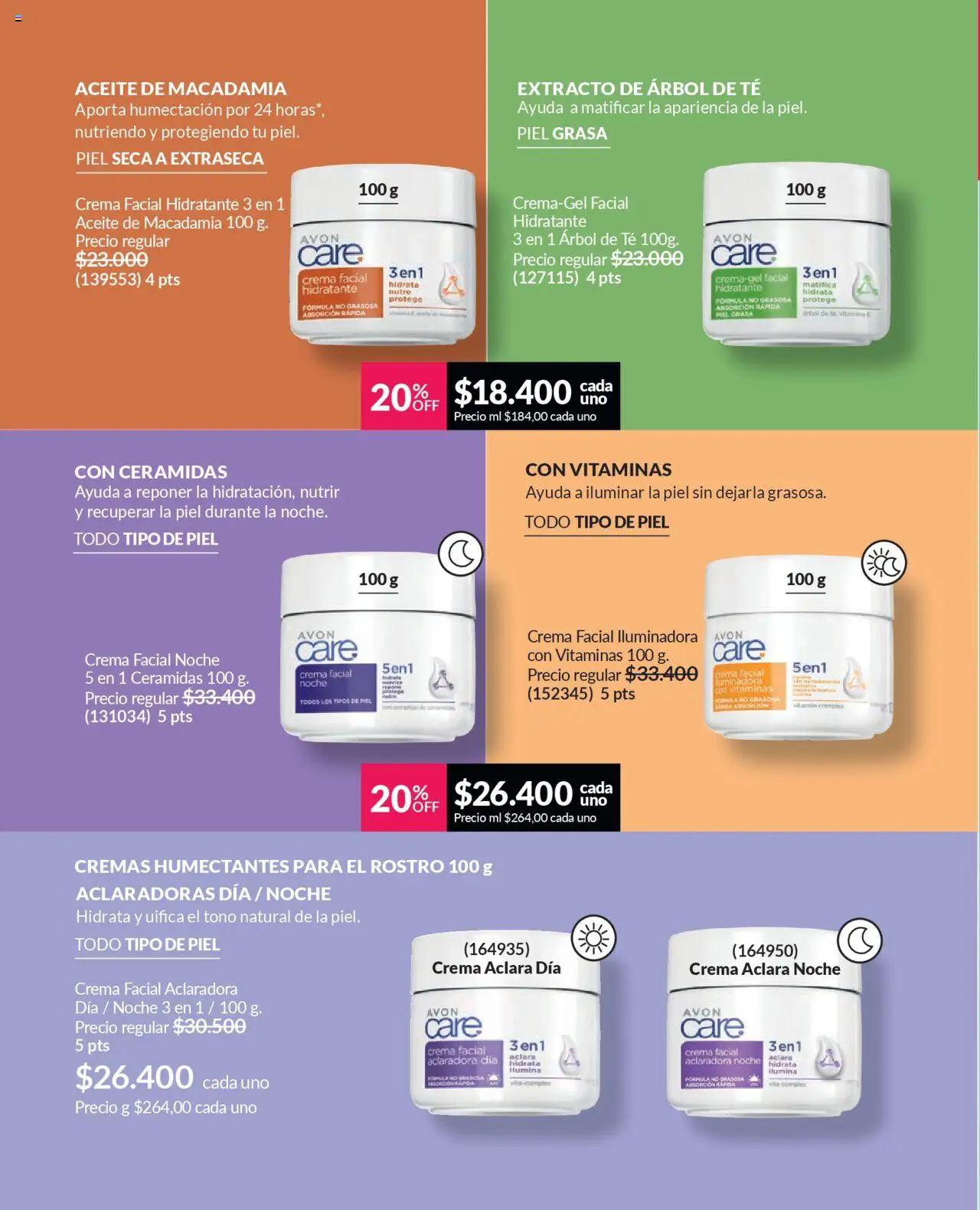 Avon revista - valida desde el 12.09.2025 | Página: 107 | Productos: Té, Crema, Vitaminas, Aceite