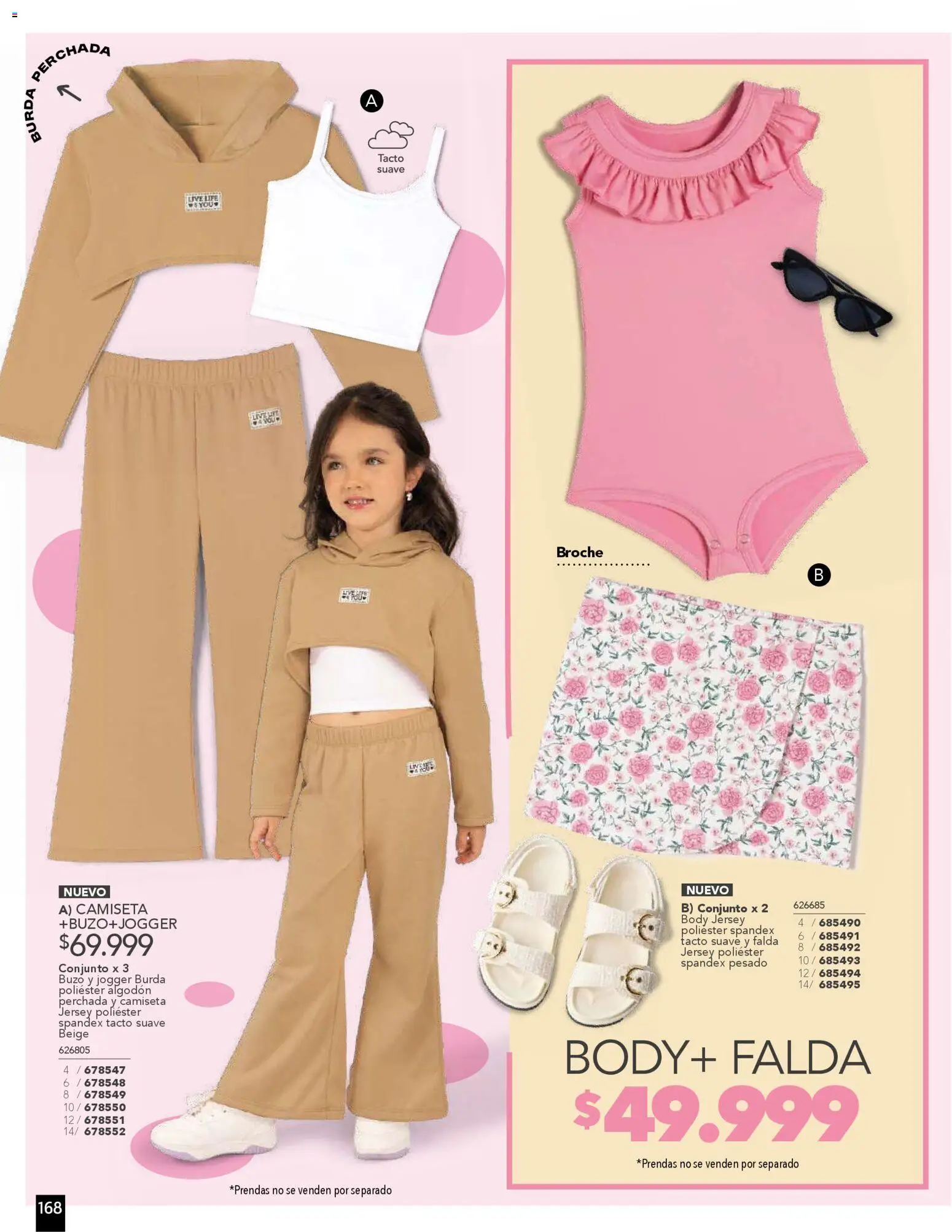 Pacifika revista - valida desde el 01.11.2025 | Página: 168 | Productos: Falda, Buzo, Camiseta, Conjunto