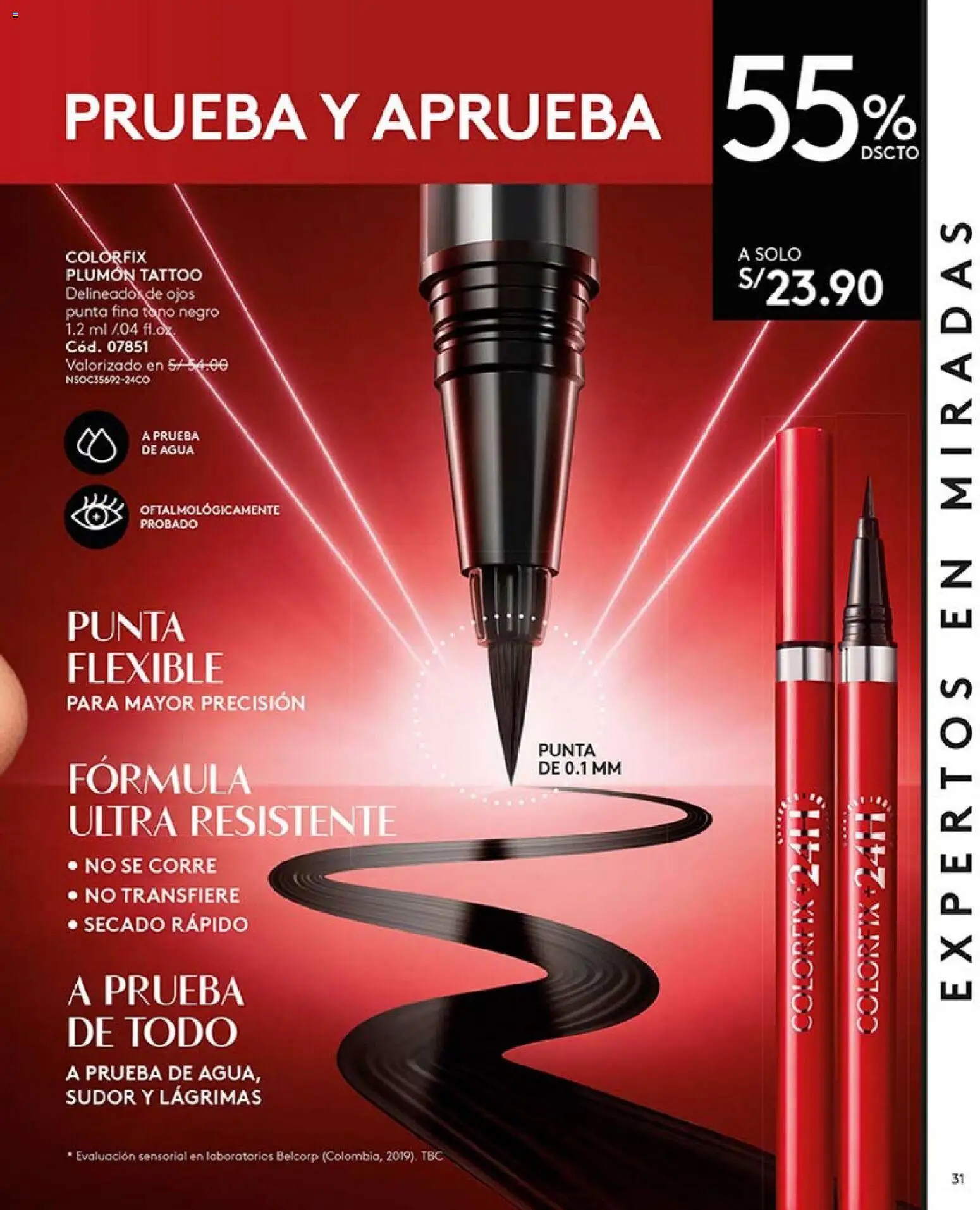 Catálogo Ésika válido desde 31.01.2026 | Página: 31 | Productos: Delineador de ojos, Delineador