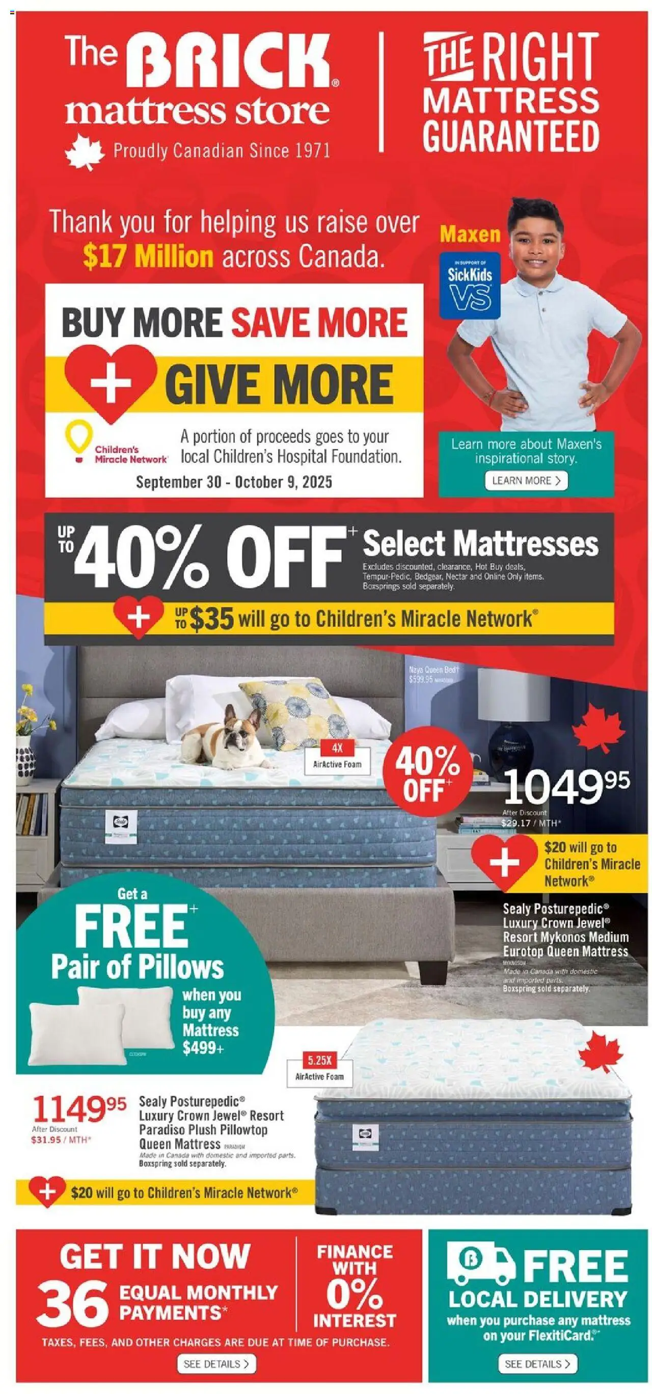 The Brick flyer valid from 30.09.2025 | Page: 1 | Products: Mattress