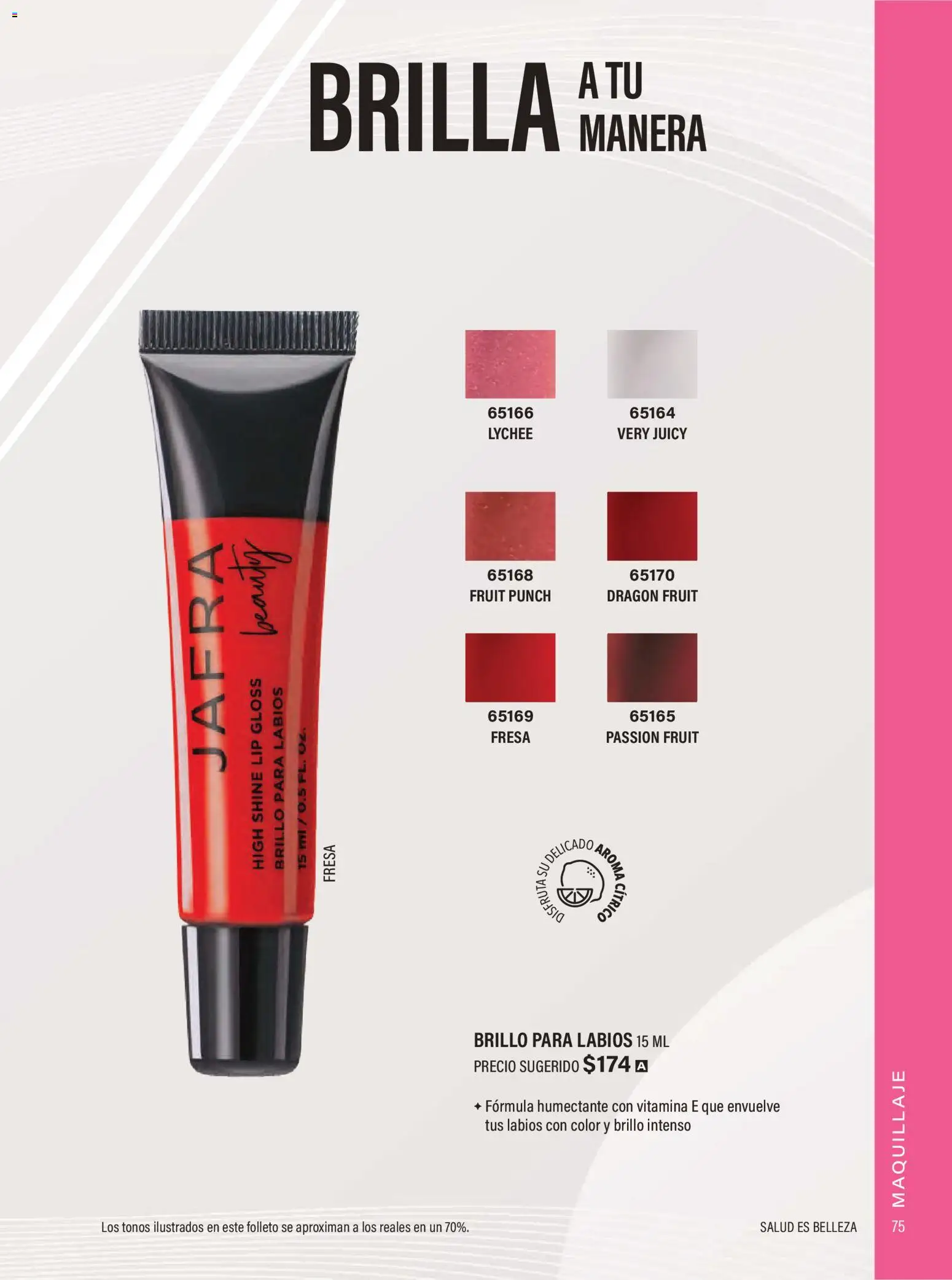 Nuevas ofertas de JAFRA válidas en toda la República Mexicana desde el 01.02.2026. ¡Encuentra las mejores ofertas en JAFRA catálogo Organizador de Ventas! | Página: 73 | Productos: Fresa, Brillo, Maquillaje