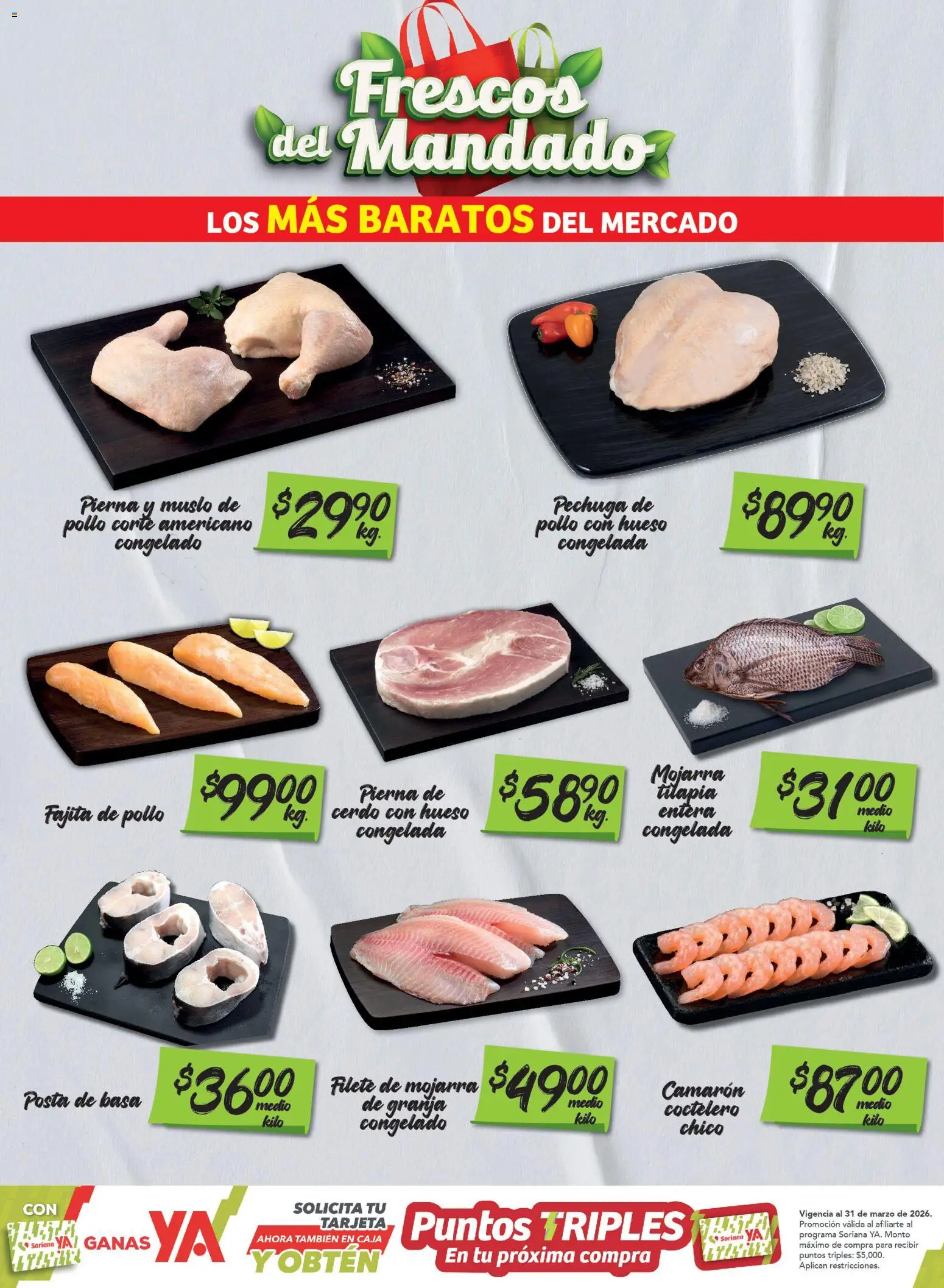 Nuevas ofertas de Soriana válidas en toda la República Mexicana desde el 20.01.2026. ¡Encuentra las mejores ofertas en Soriana - Frescos del Mandado Mercado: BCS, Son y Sin! | Página: 2 | Productos: Pollo, Cerdo, Caja