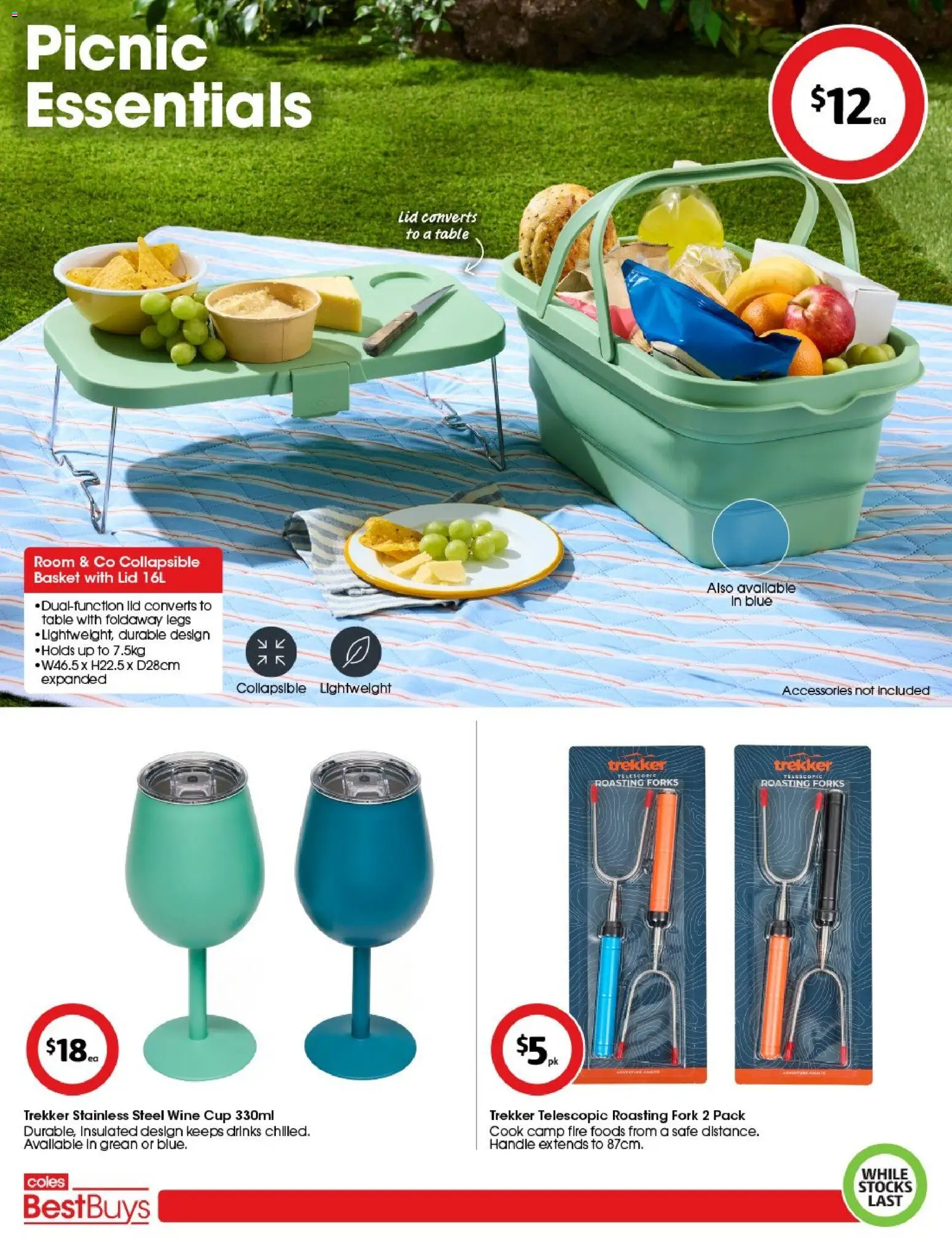 Coles catalogue - valid from 13.03.2026 | Page: 2 | Products: Table, Basket, Accessories, Safe