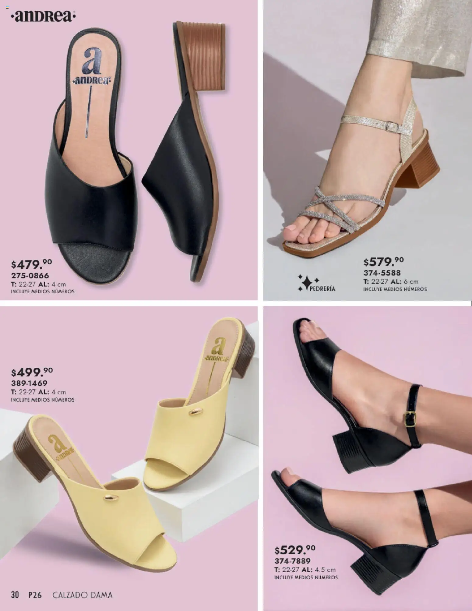 Nuevas ofertas de Andrea válidas en toda la República Mexicana desde el 25.01.2026. ¡Encuentra las mejores ofertas en Andrea catálogo Calzado Dama! | Página: 30