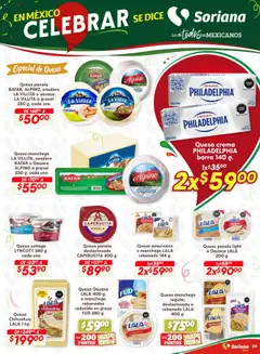Nuevas ofertas de Soriana válidas en toda la República Mexicana desde el 28.08.2025. ¡Encuentra las mejores ofertas en Soriana - Preciazazaso Híper: Valle de México! | Página: 20 | Productos: Crema, Leche, Queso cottage, Barra