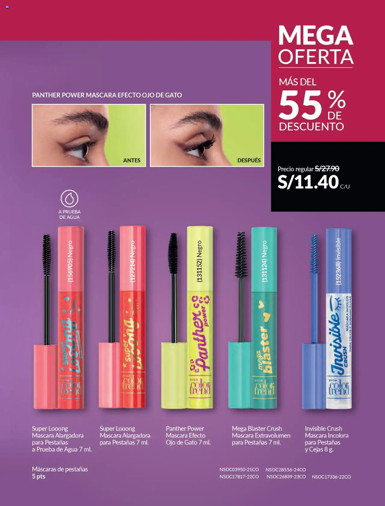 Catálogo Avon válido desde 11.08.2025 | Página: 238 | Productos: Máscara