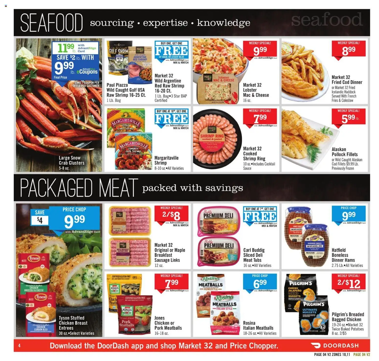 Price Chopper Weekly Ad - valid from 09.11.2025 | Page: 4 | Products: Ring, Cheese, Sauce, Bag