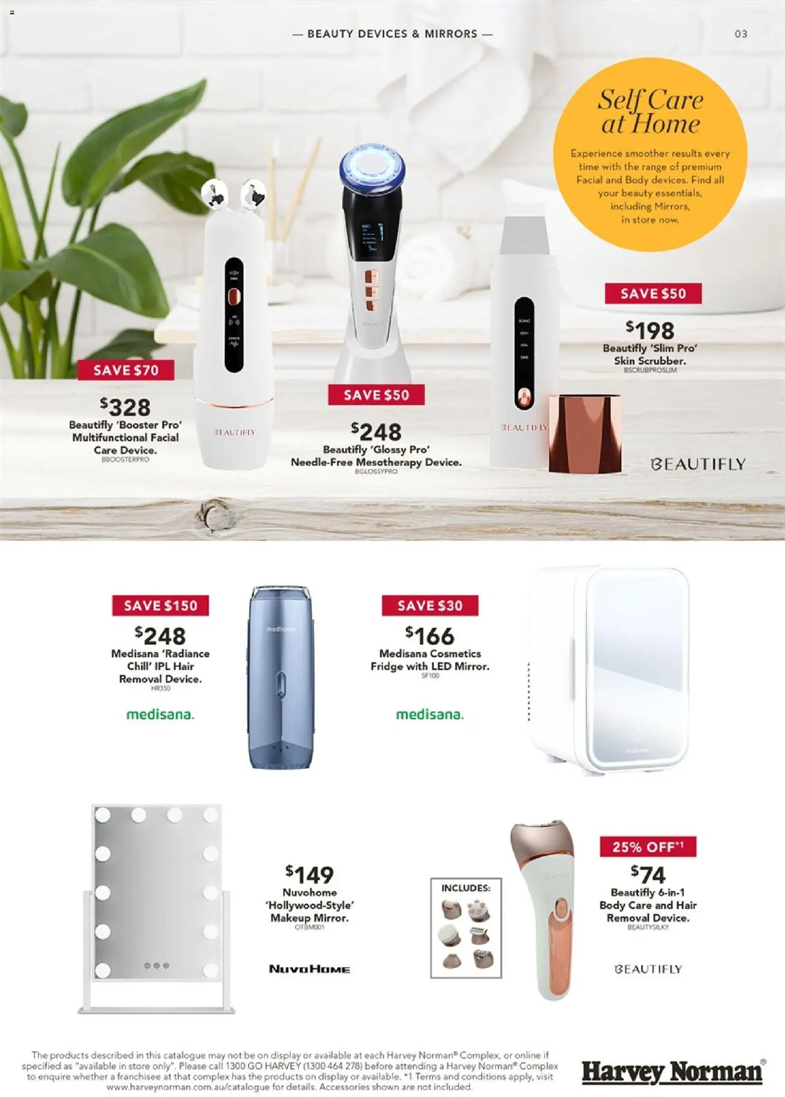 Harvey Norman catalogue - valid from 24.04.2026 | Page: 3 | Products: Makeup, Accessories, IPL, Fridge