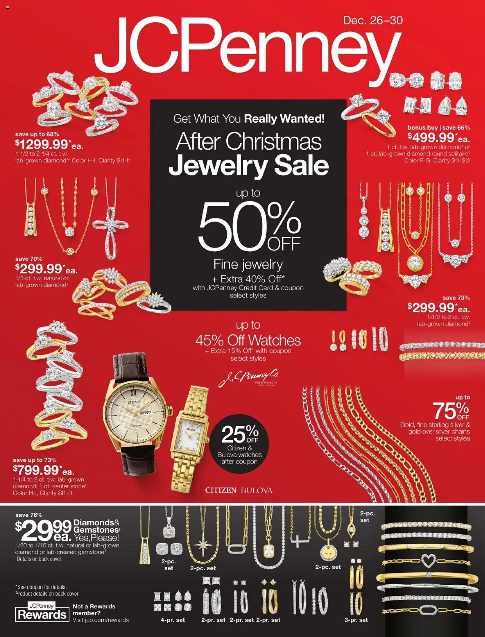 JCPenney After-Christmas Jewelry Sale - valid from 26.12.2025 | Page: 1 | Products: Watches