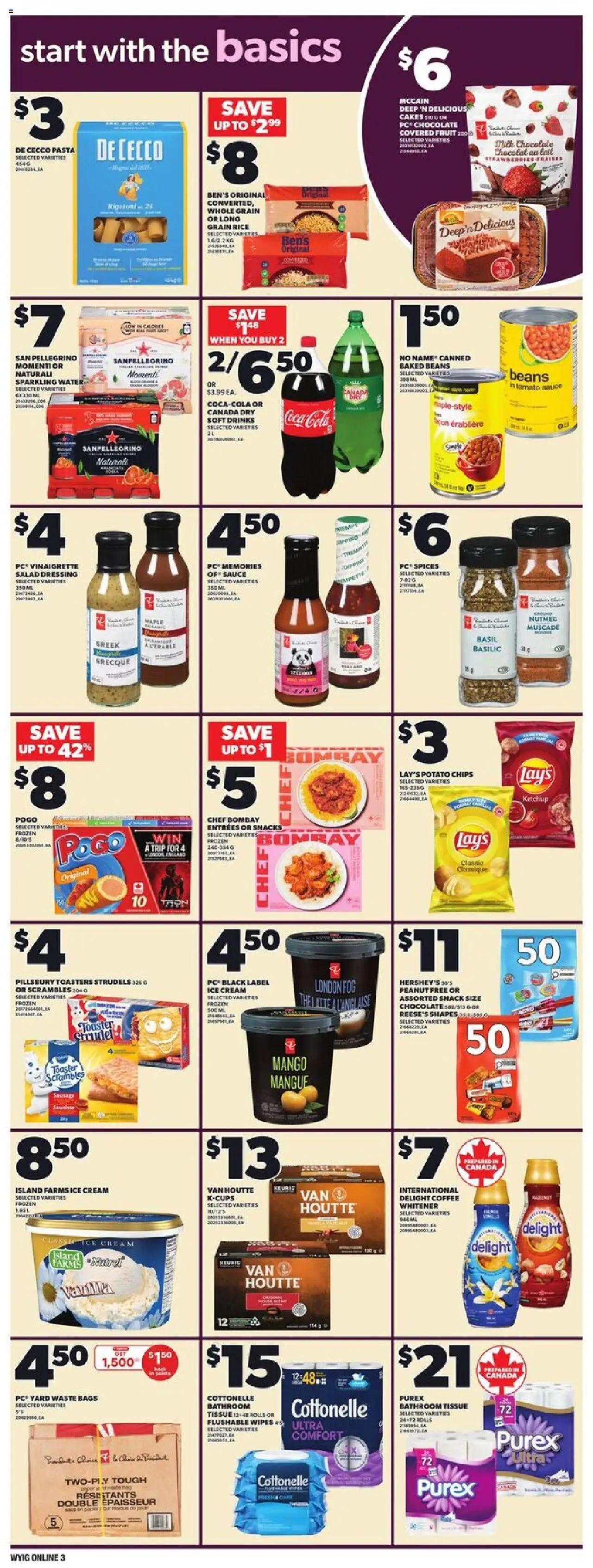 Independent Grocer flyer valid from 09.10.2025 | Page: 9 | Products: Pasta, Chips, Ice cream, Salad