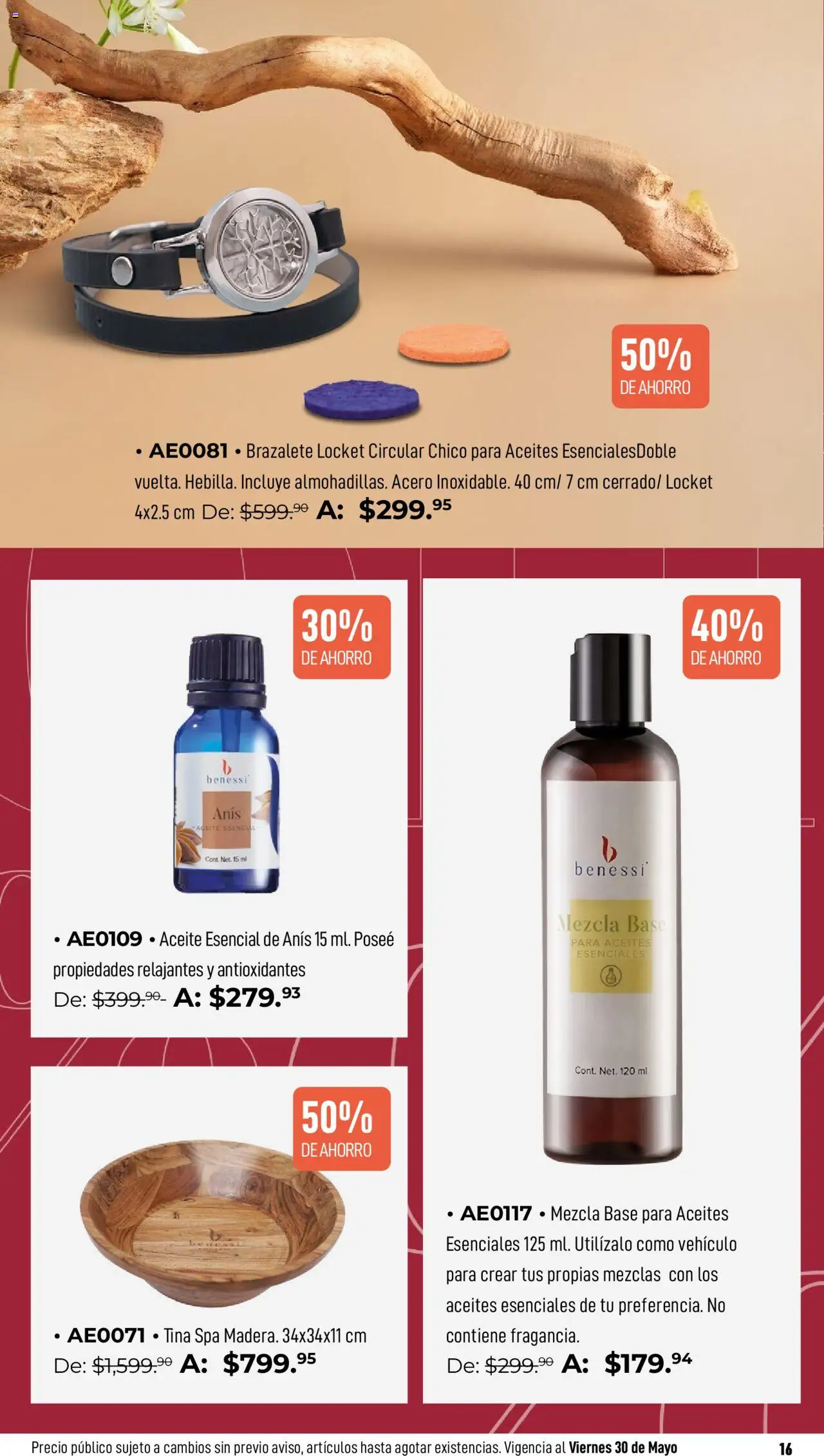 Nuevas ofertas de Home Interiors válidas en toda la República Mexicana desde el 19.05.2025. ¡Encuentra las mejores ofertas en Home Interiors catálogo Benessi! | Página: 16 | Productos: Aceite, Brazalete