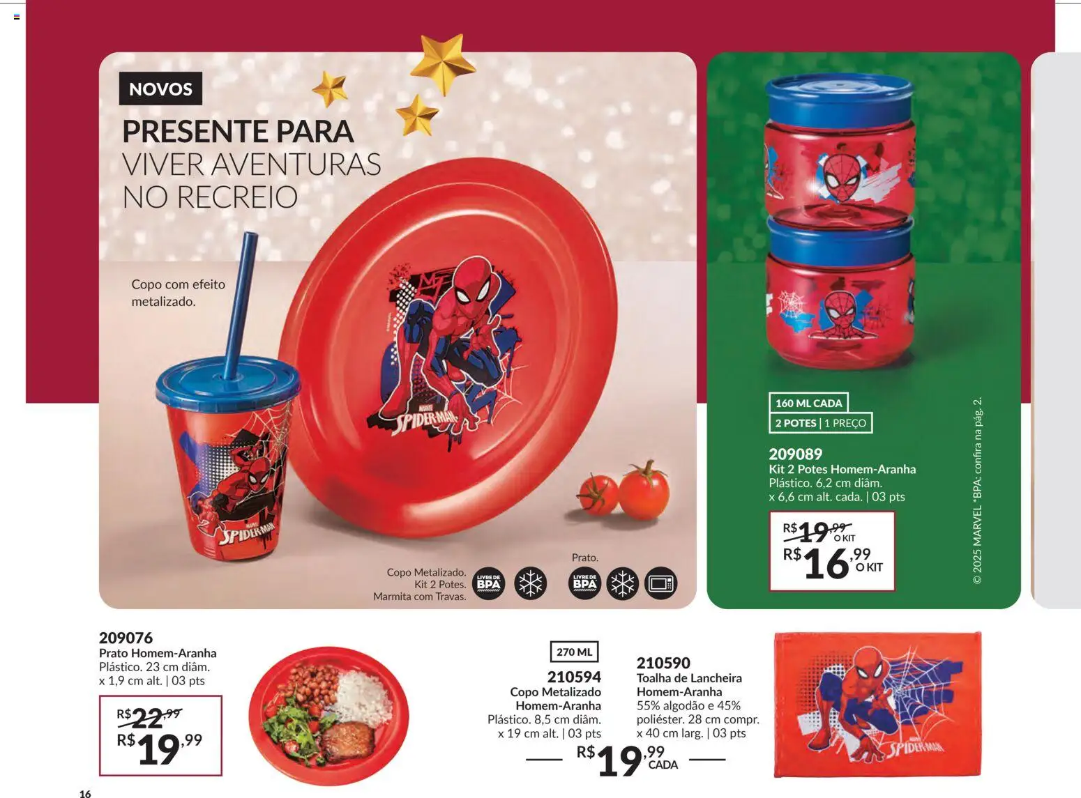 Avon Folheto - válido de 29.10.2025 | Página: 16 | Produtos: Lancheira, Algodão, Potes