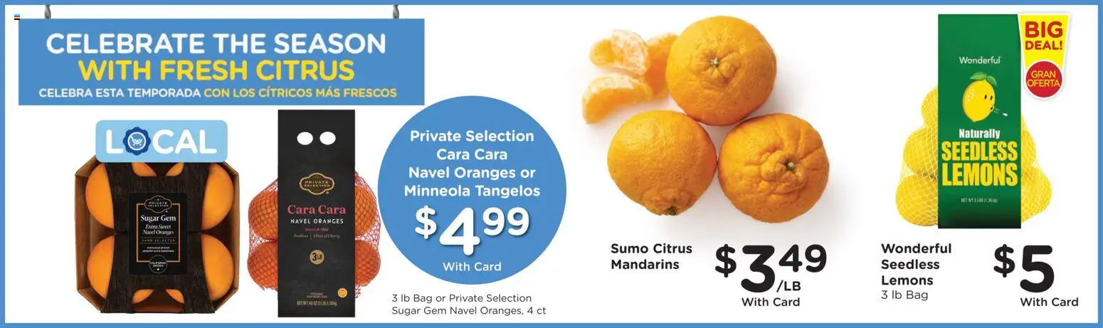 Ralphs Weekly Ad - valid from 01.04.2026 | Page: 11 | Products: Mandarins, Oranges, Sugar, Bag