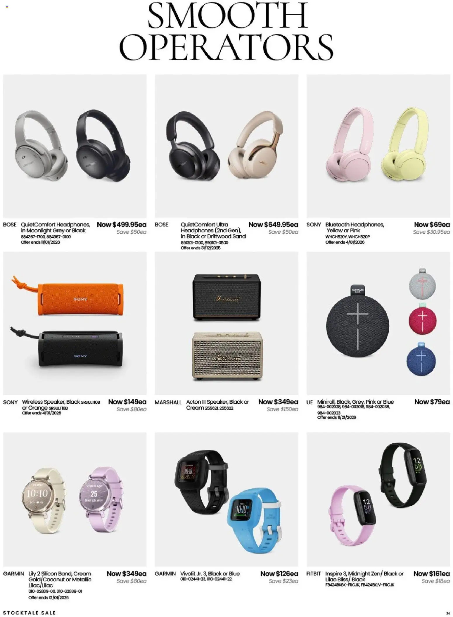 Myer catalogue - valid from 26.12.2025 | Page: 34 | Products: Cream, Headphones