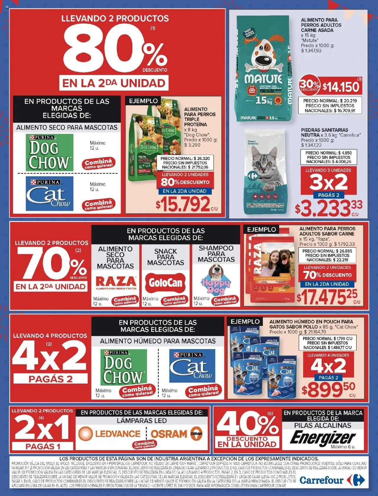 Carrefour ofertas │ válido desde el 01.10.2025 | Página: 20 | Productos: Caso, Sobre, Pilas, Shampoo