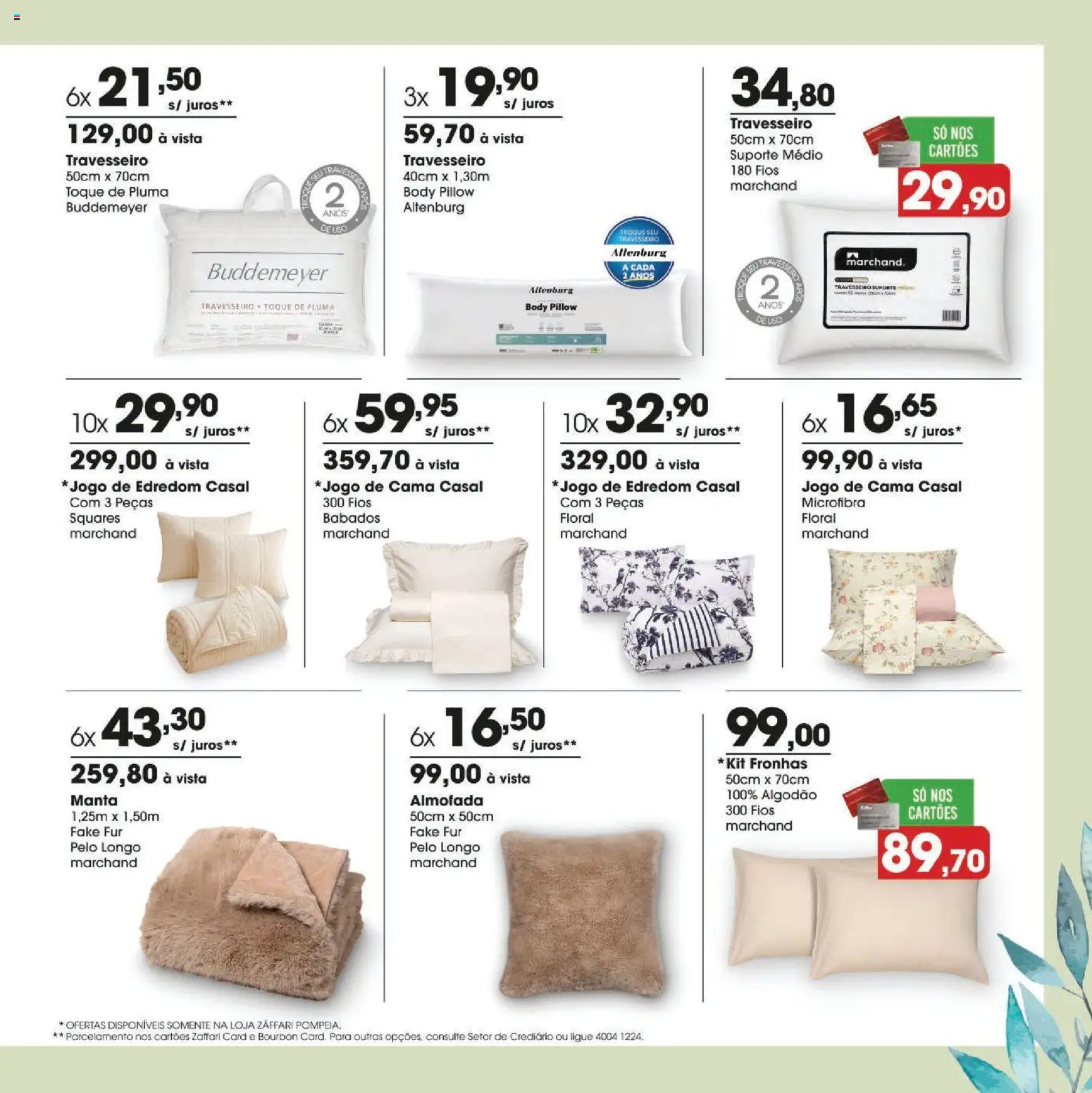Zaffari Folheto - válido de 24.04.2026 | Página: 11 | Produtos: Edredom, Cama, Bourbon, Body
