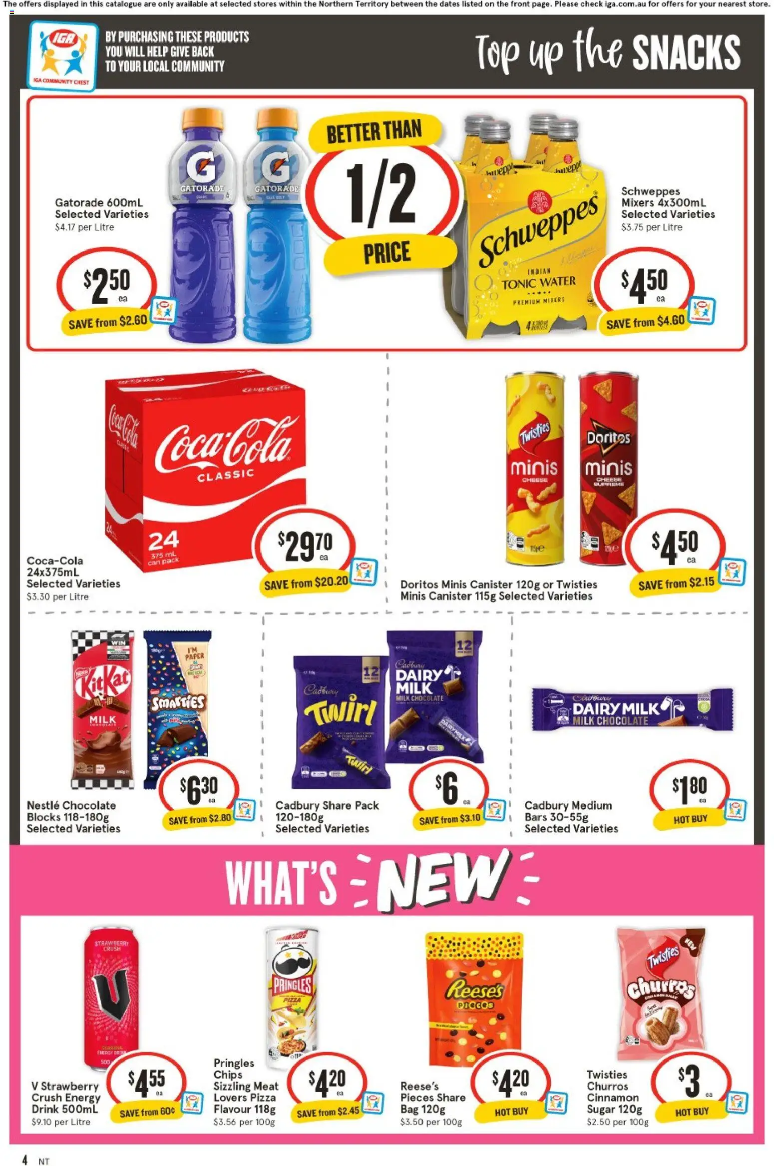 IGA catalogue - valid from 04.02.2026 | Page: 4 | Products: Cheese, Meat, Sugar, Bag