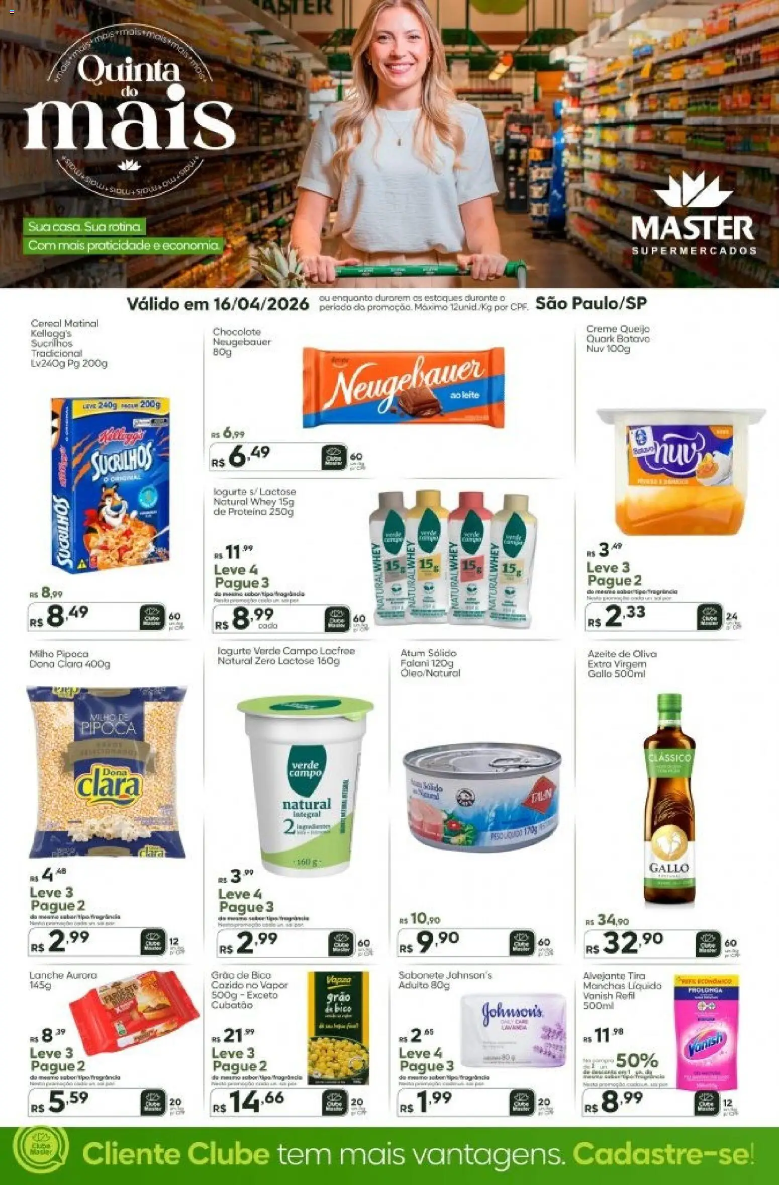 Master Folheto - válido de 16.04.2026 | Página: 1 | Produtos: Fragrância, Creme, Sabonete, Atum