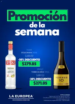 Vista previa de La Europea - Catálogo Promoción de la semana, nuevo folleto de la tienda, válido en México a partir del 11.08.2025