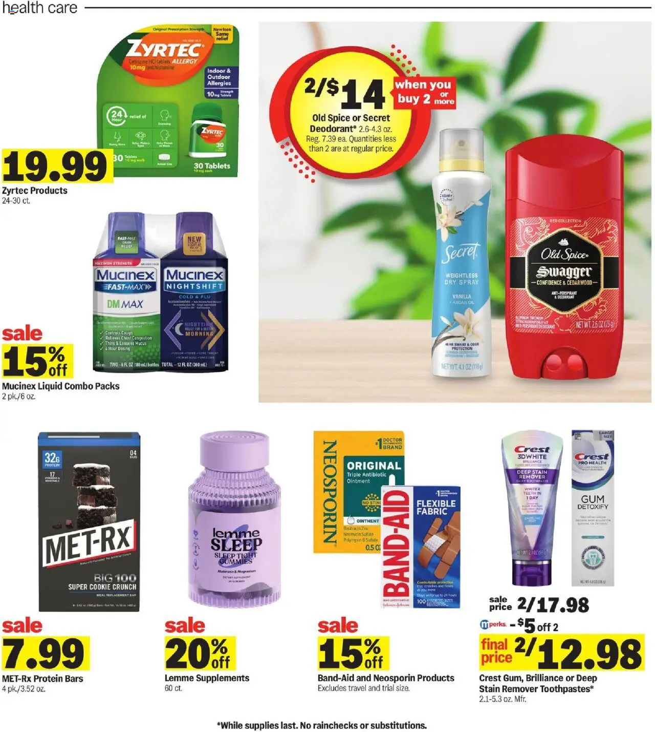 Meijer Weekly Ad - MI - valid from 15.06.2025 | Page: 27 | Products: Magnesium, Zinc, Oil, Stain remover