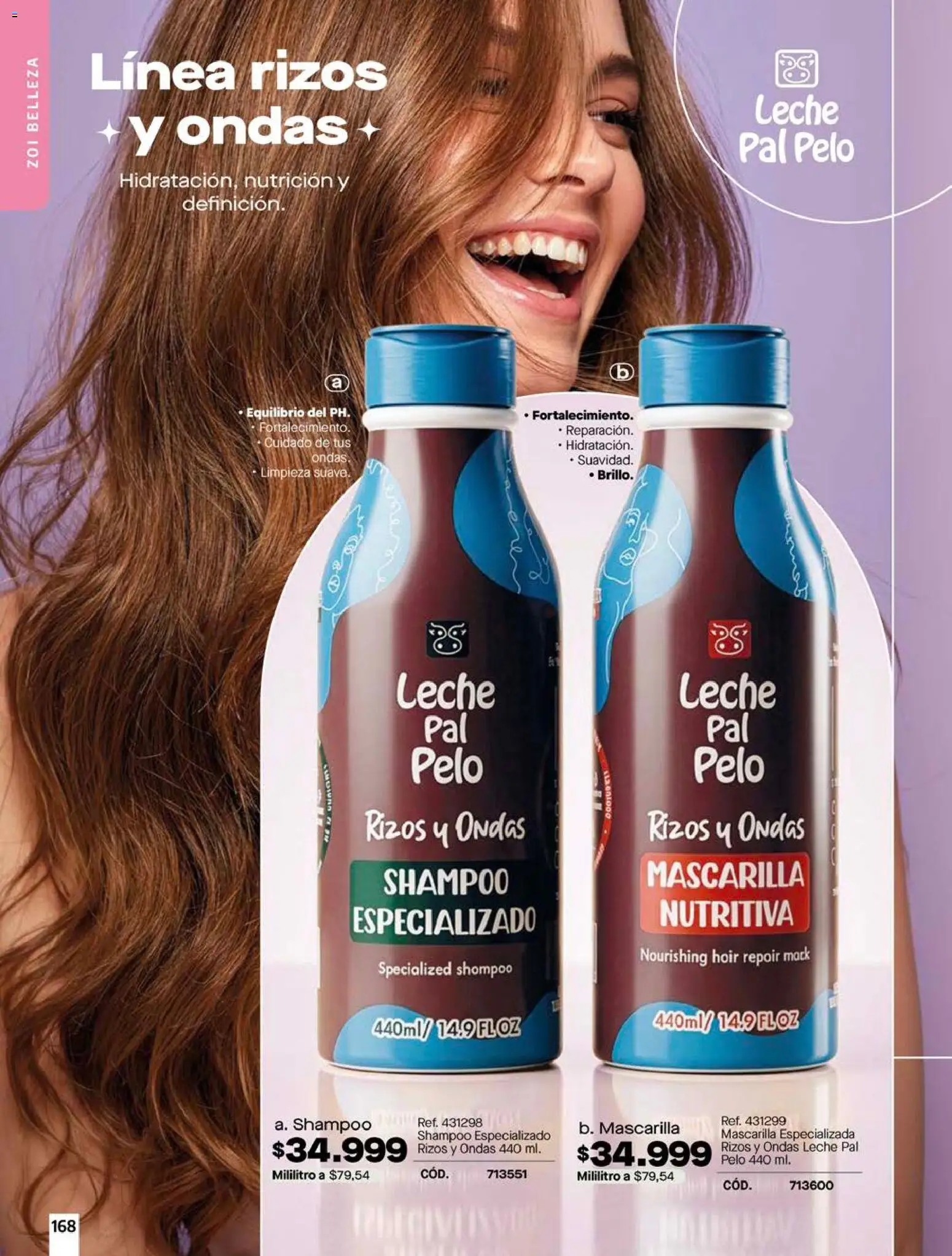 Pacifika revista - valida desde el 01.08.2026 | Página: 168 | Productos: Shampoo, Mascarilla, Leche