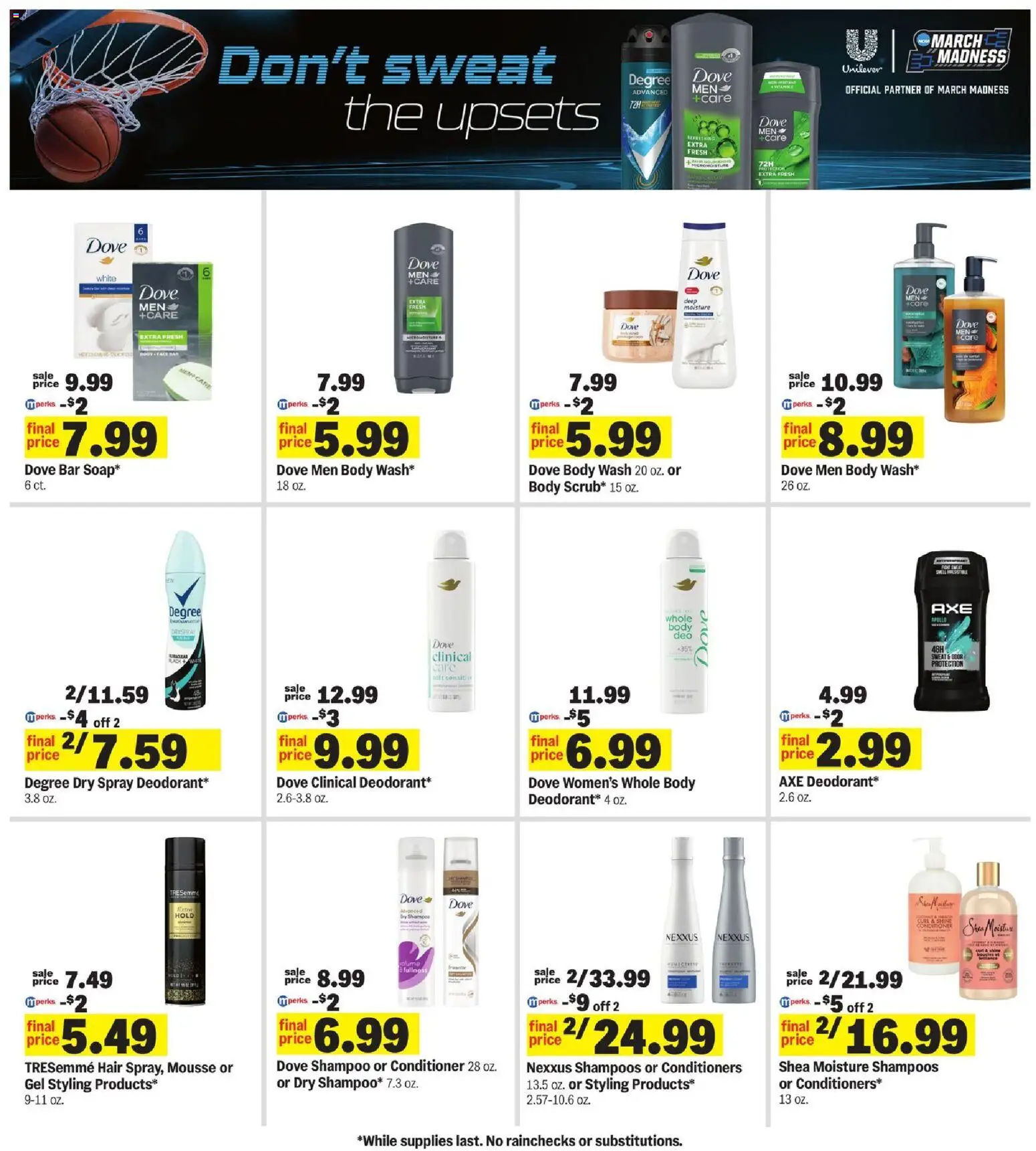 Meijer Weekly Ad - MI - valid from 18.03.2026 | Page: 33 | Products: Axe, Shampoo, Conditioner, Body Wash