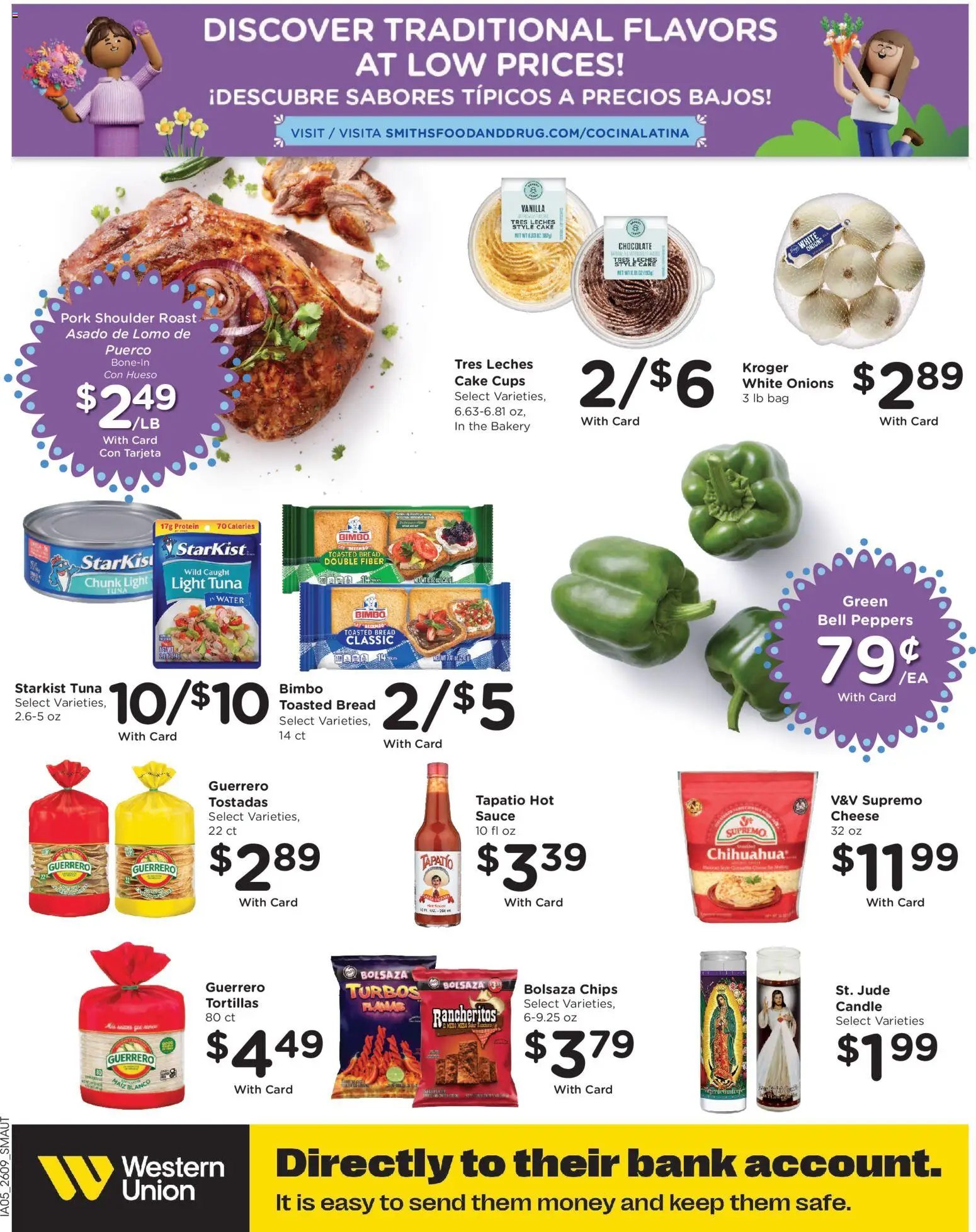 Smith's Weekly Ad - NM - valid from 01.04.2026 | Page: 19 | Products: Peppers, Cheese, Pork, Sauce