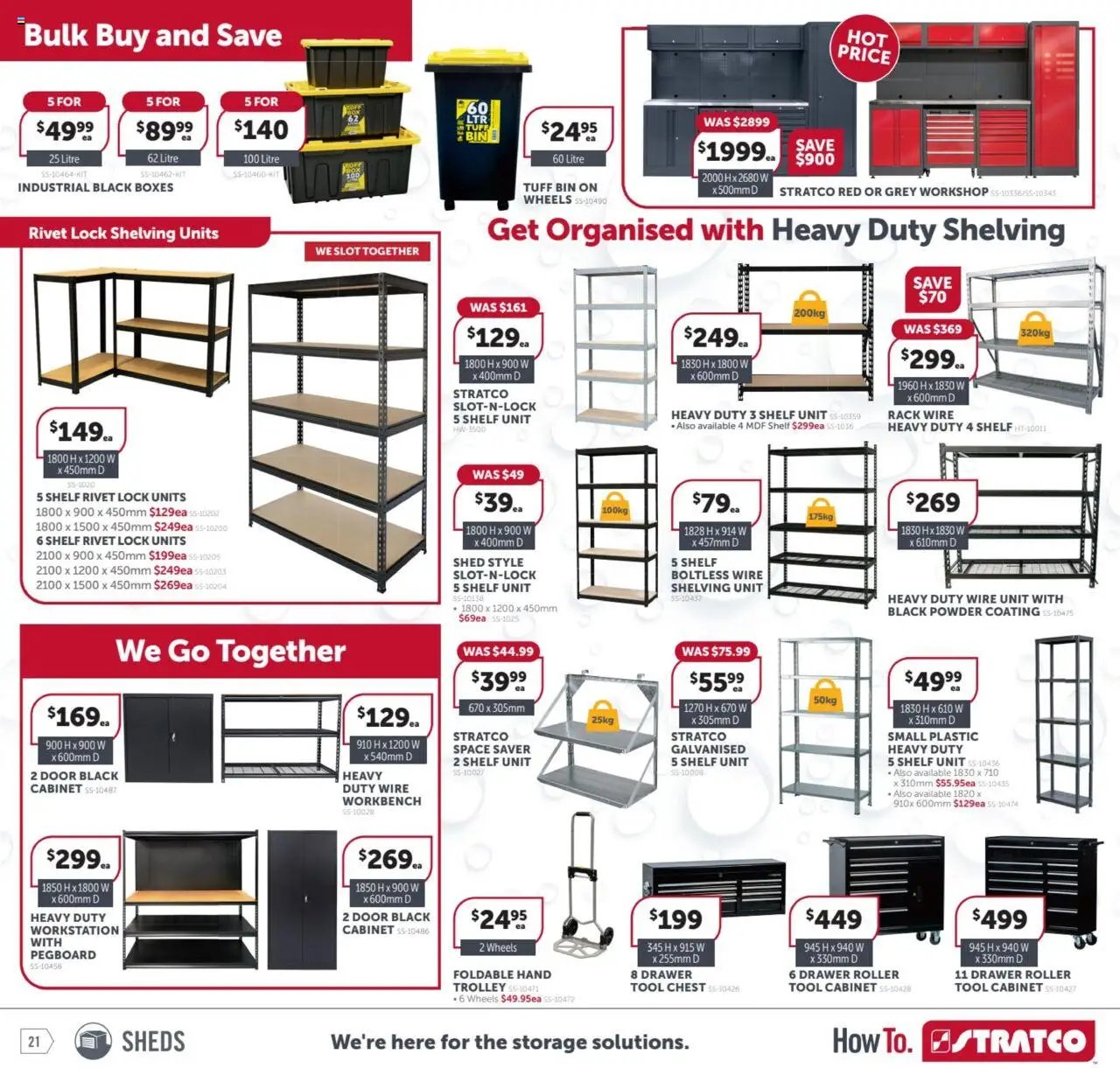 Stratco catalogue - valid from 27.06.2025 | Page: 21 | Products: Cabinet, Drawer, Powder, Trolley