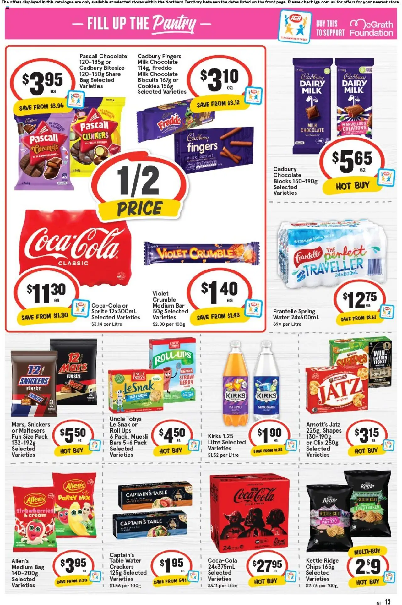 IGA catalogue - valid from 17.09.2025 | Page: 9 | Products: Dairy, Chips, Cream, Bag
