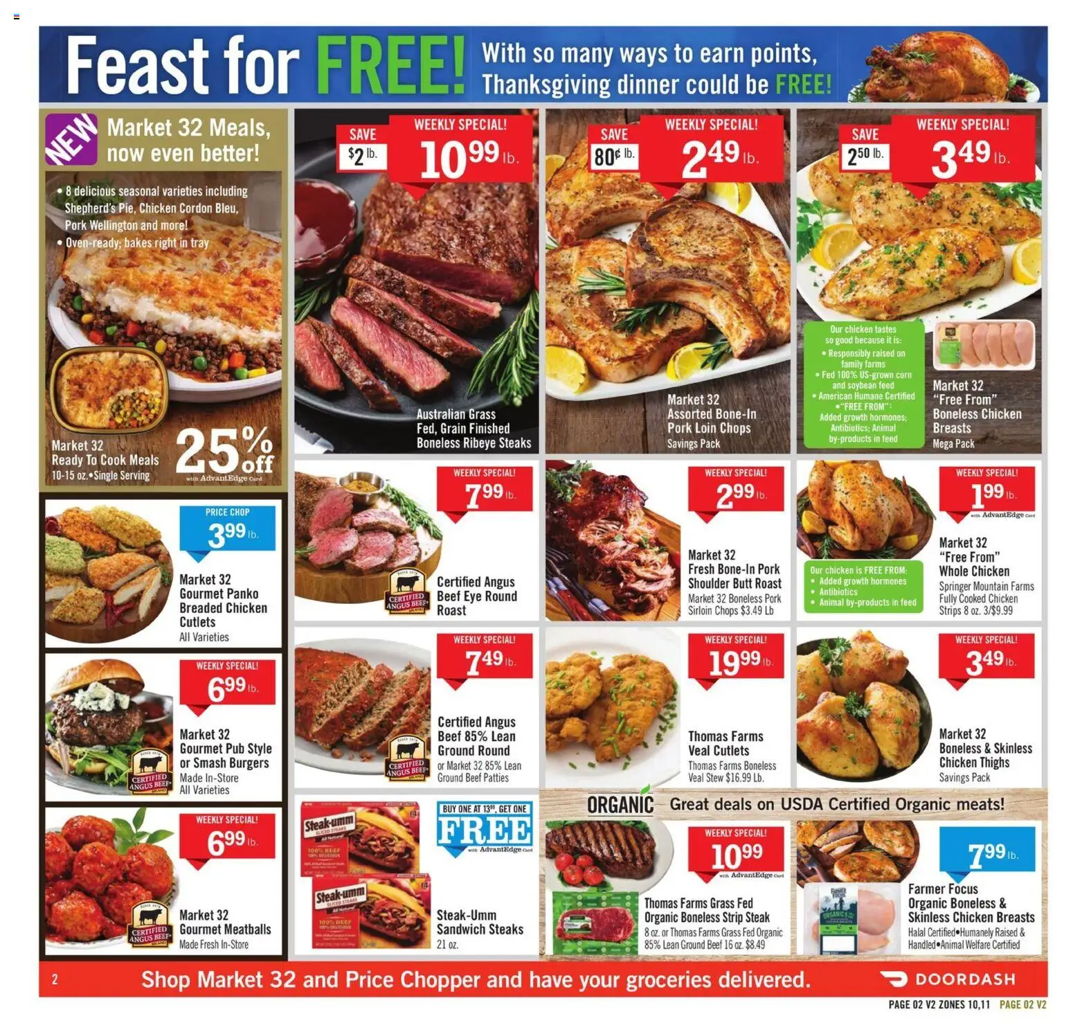 Price Chopper Weekly Ad - valid from 09.11.2025 | Page: 2 | Products: Corn, Pork, Beef