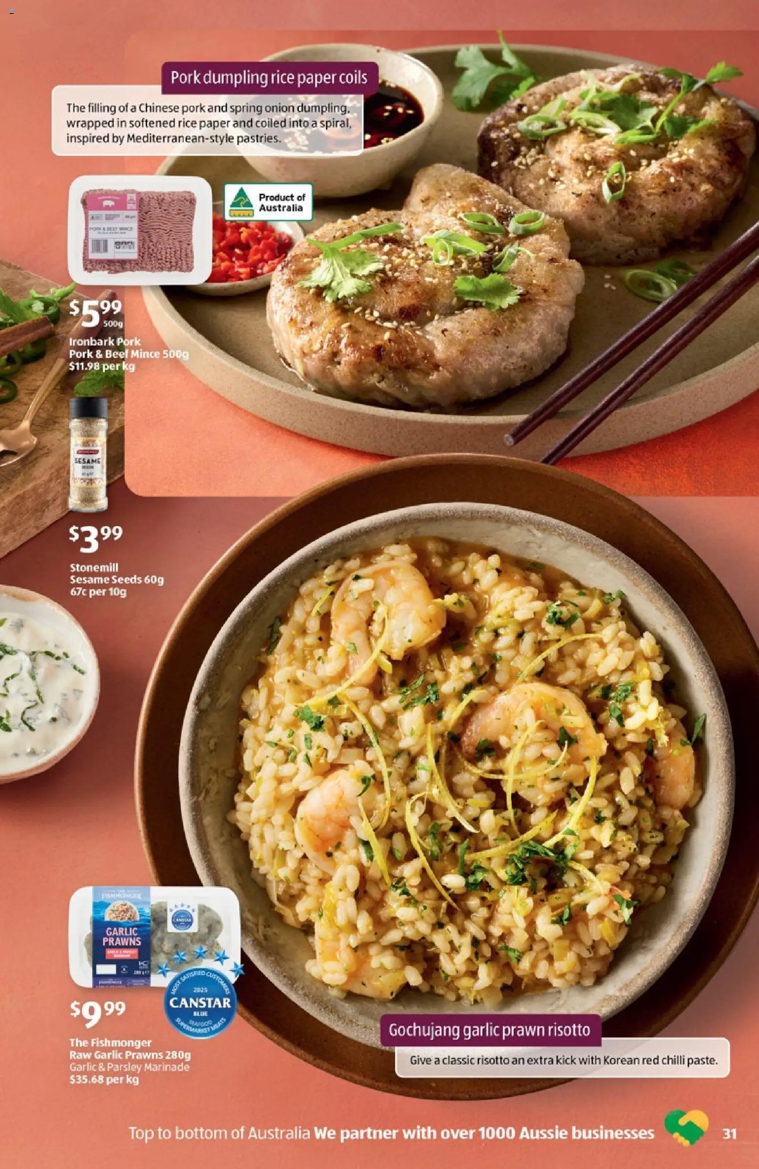 Aldi catalogue - valid from 11.03.2026 | Page: 31 | Products: Pork, Beef, Seeds, Chilli