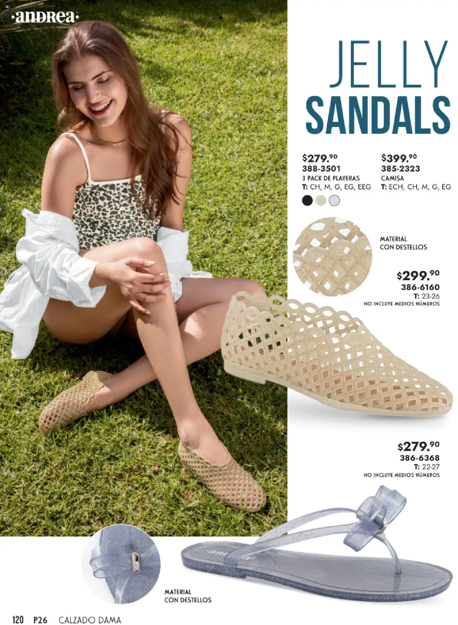 Nuevas ofertas de Andrea válidas en toda la República Mexicana desde el 25.01.2026. ¡Encuentra las mejores ofertas en Andrea catálogo Calzado Dama! | Página: 120 | Productos: Camisa